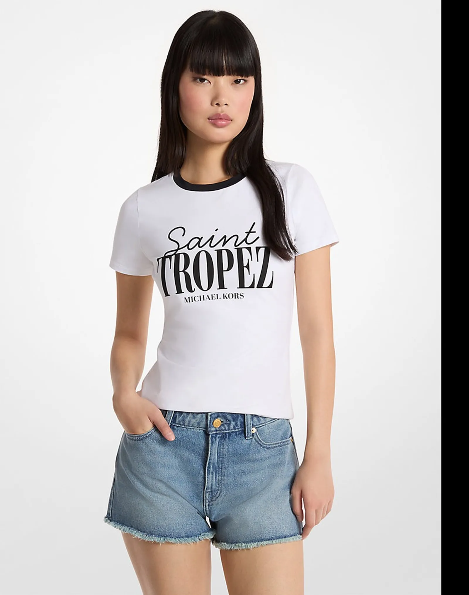 Michael Kors T-Shirt Bianco Ms6520Fanu 179805