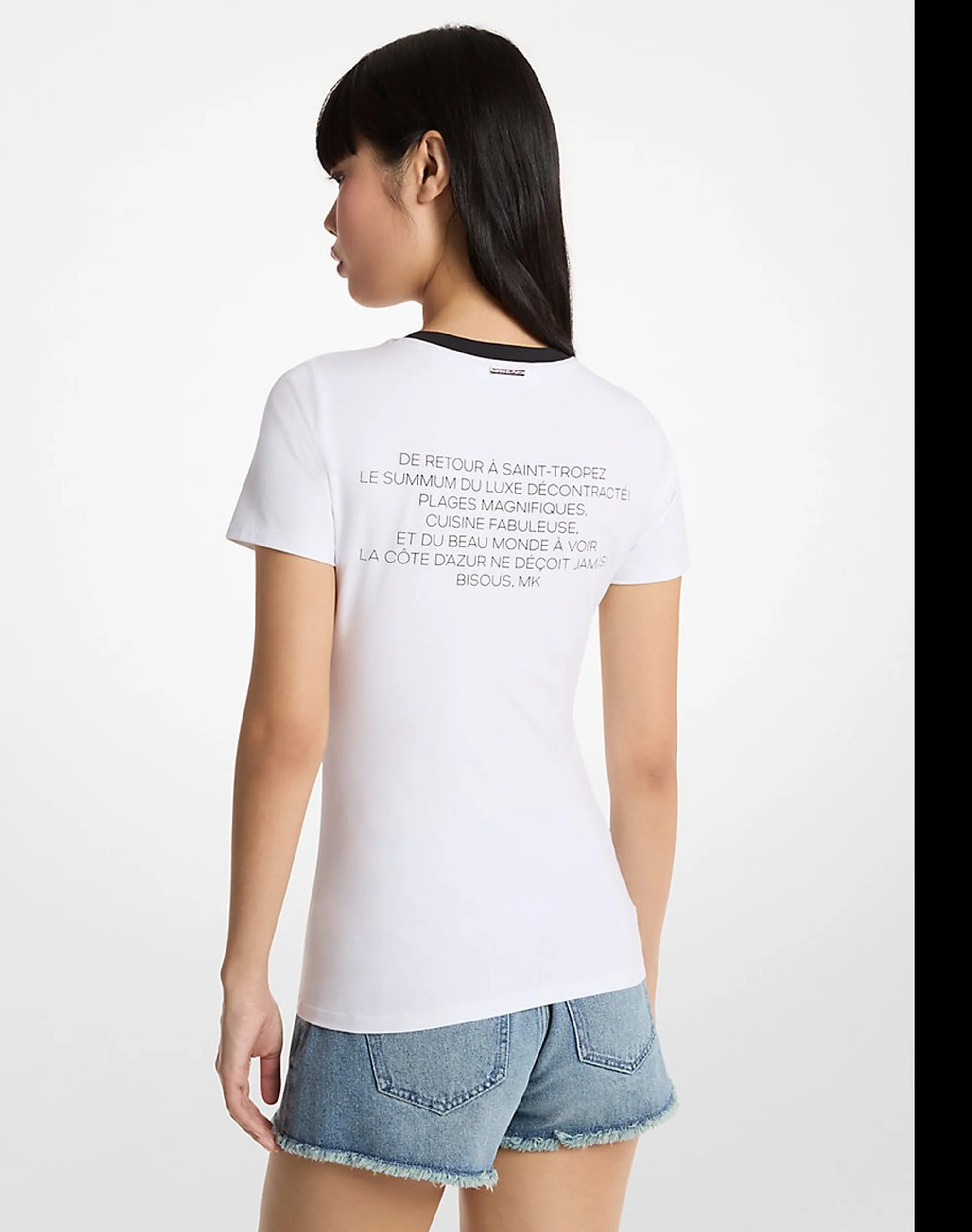 Michael Kors T-Shirt Bianco Ms6520Fanu 179806