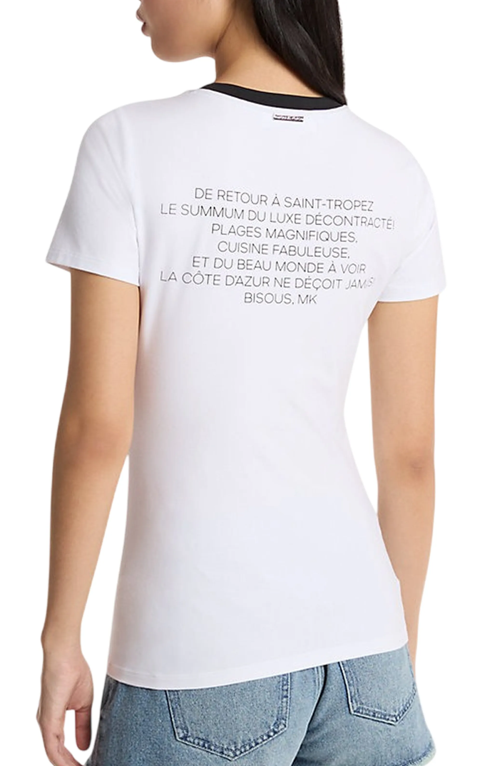 Michael Kors T-Shirt Bianco Ms6520Fanu 180911