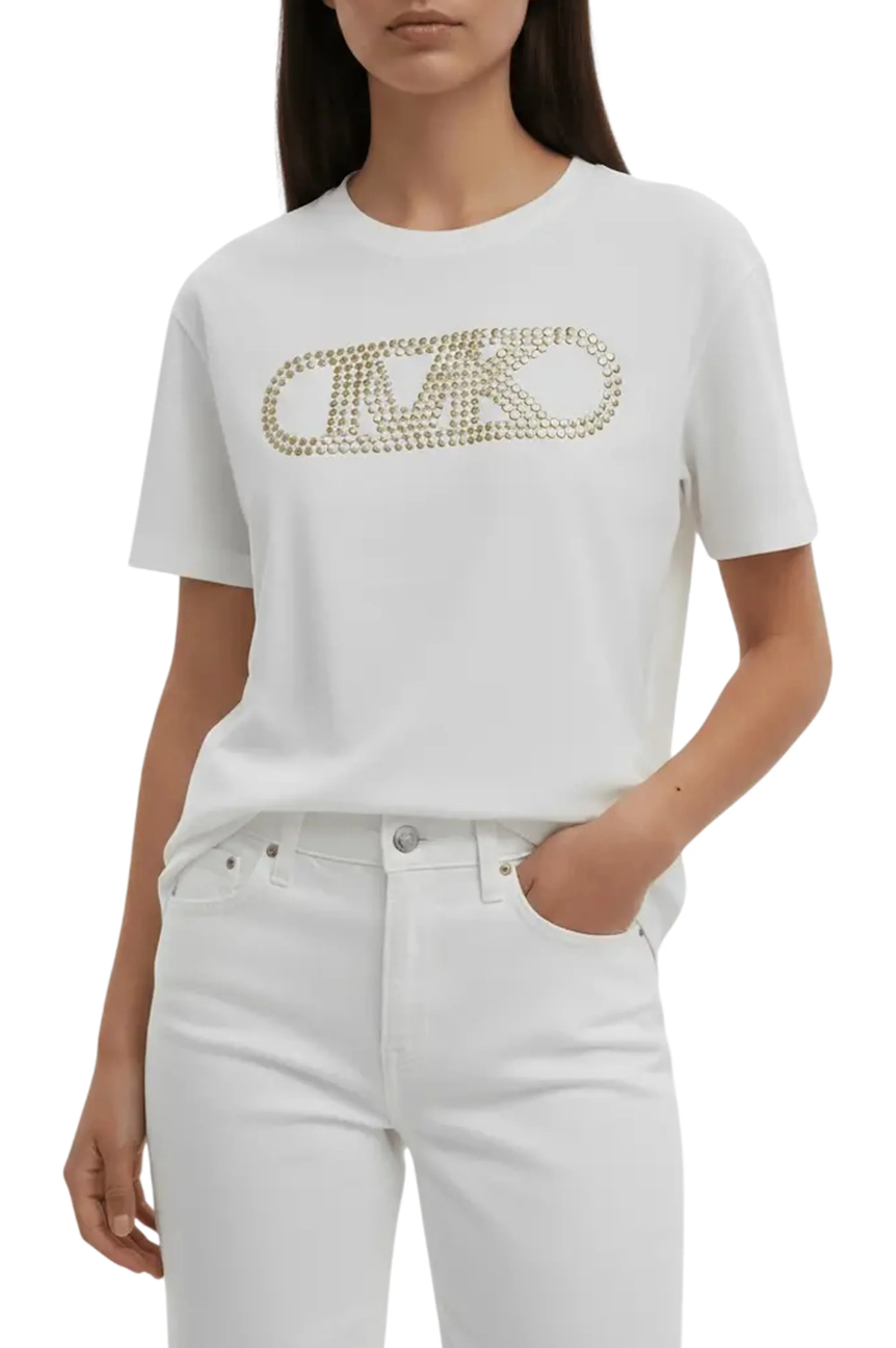 Michael Kors B'T-Shirt Empire' White Ms651Sc97J 171041