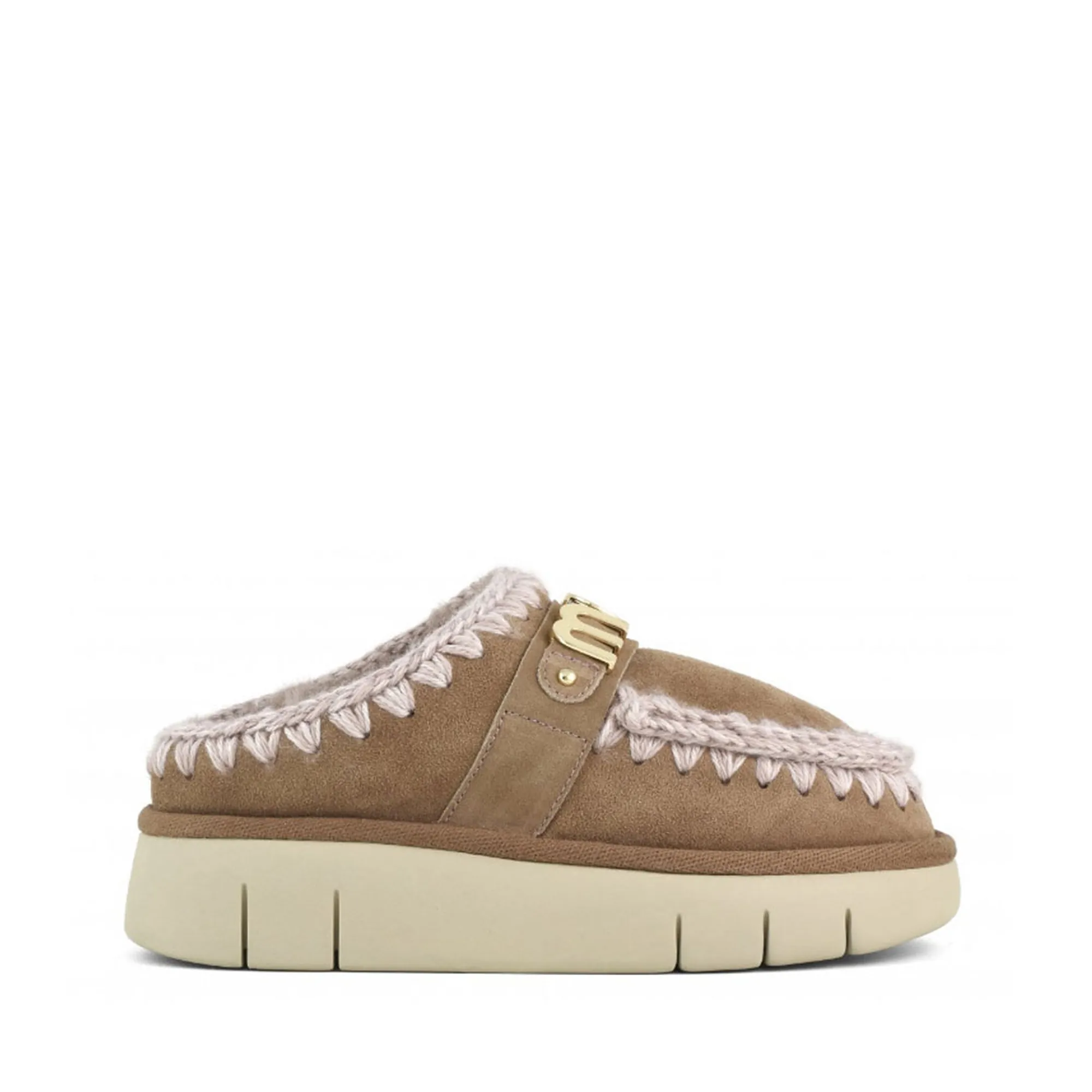 Mou B'Bounce Clog Metal Logo' Beige Mu.Fw531001A 165533