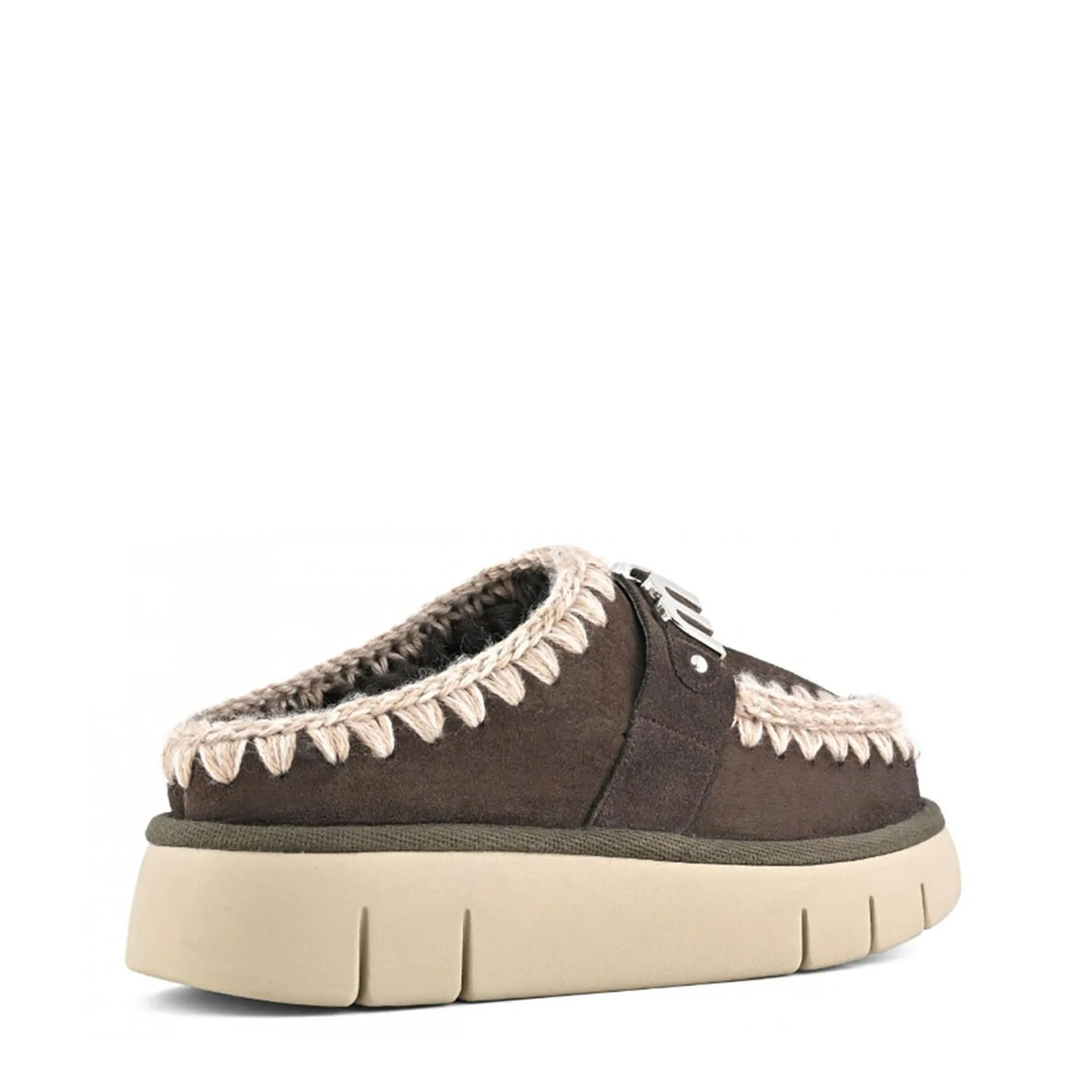 Mou B'Bounce Clog Metal Logo' Mocha Mu.Fw531001A 165538