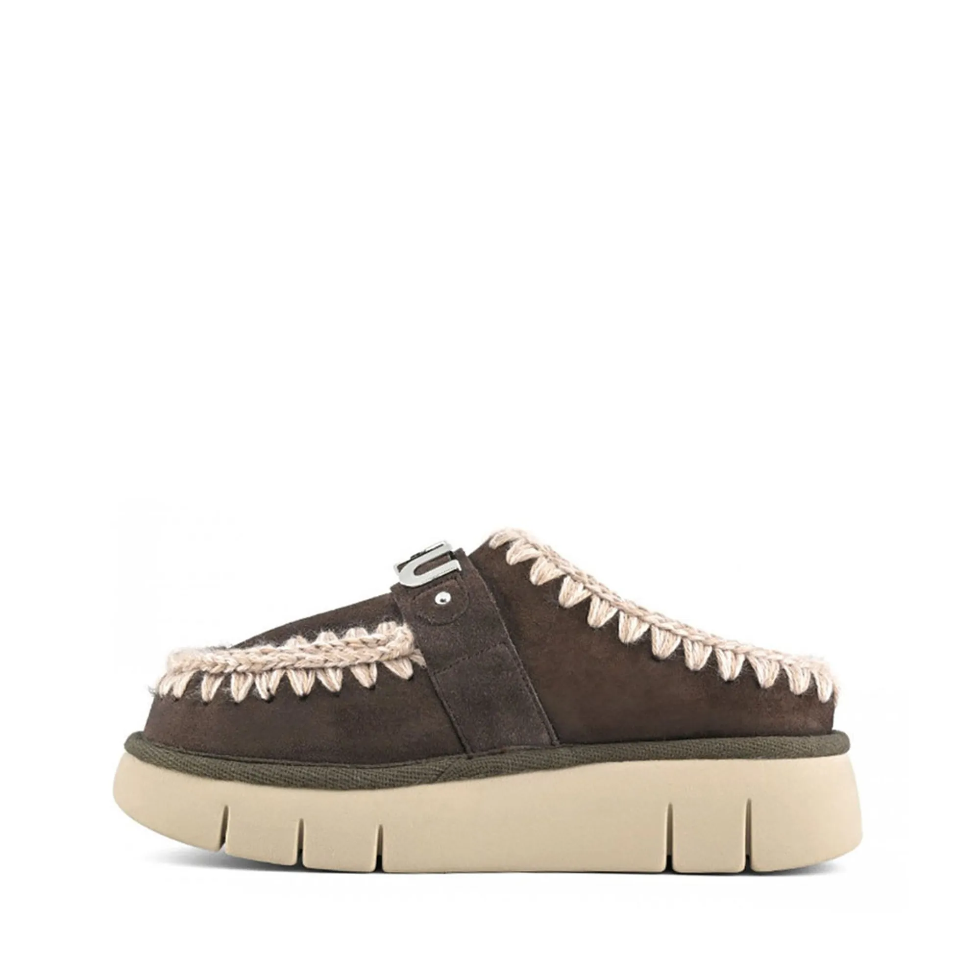 Mou B'Bounce Clog Metal Logo' Mocha Mu.Fw531001A 165540