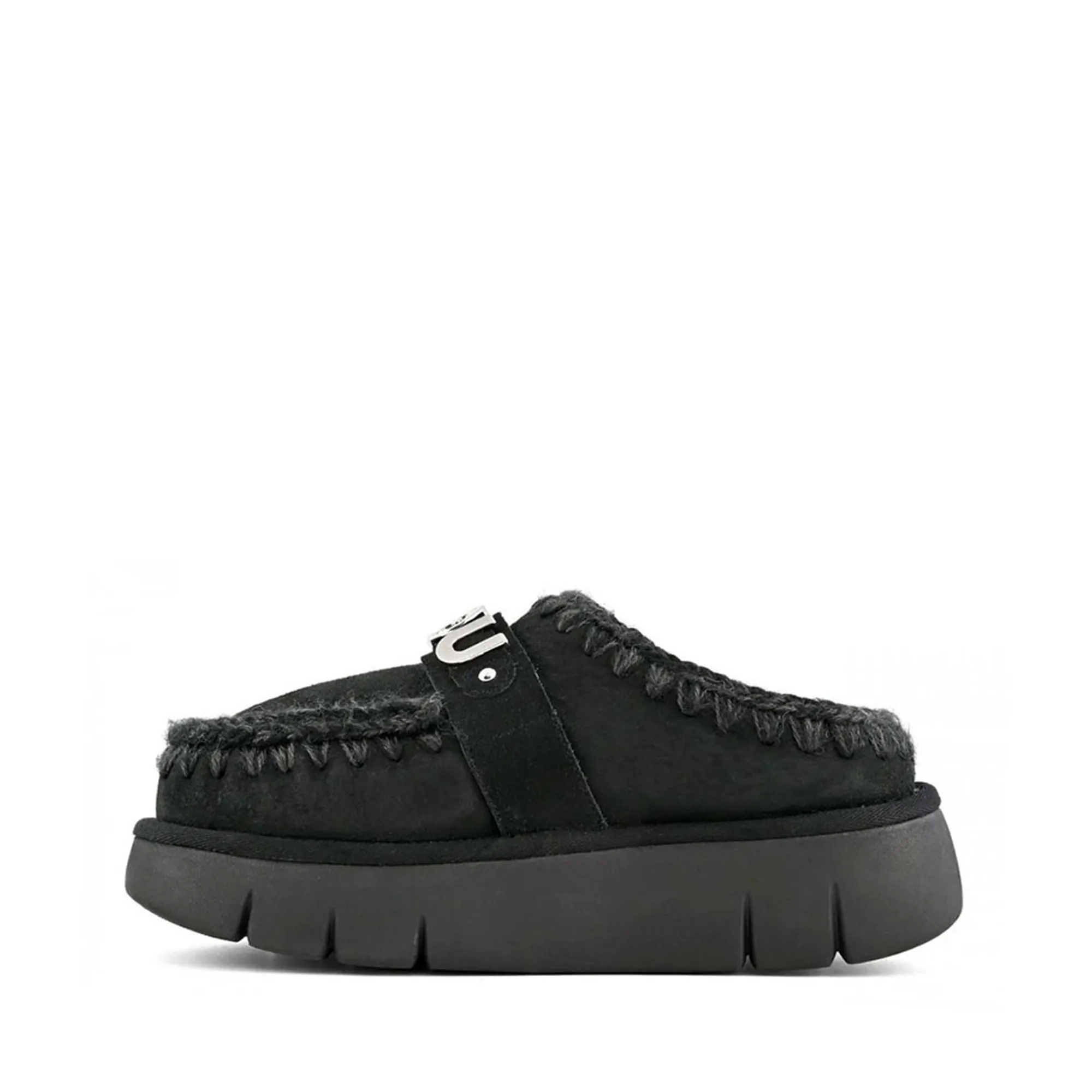 Mou B'Bounce Clog Metal Logo' Black Mu.Fw531001A 165528