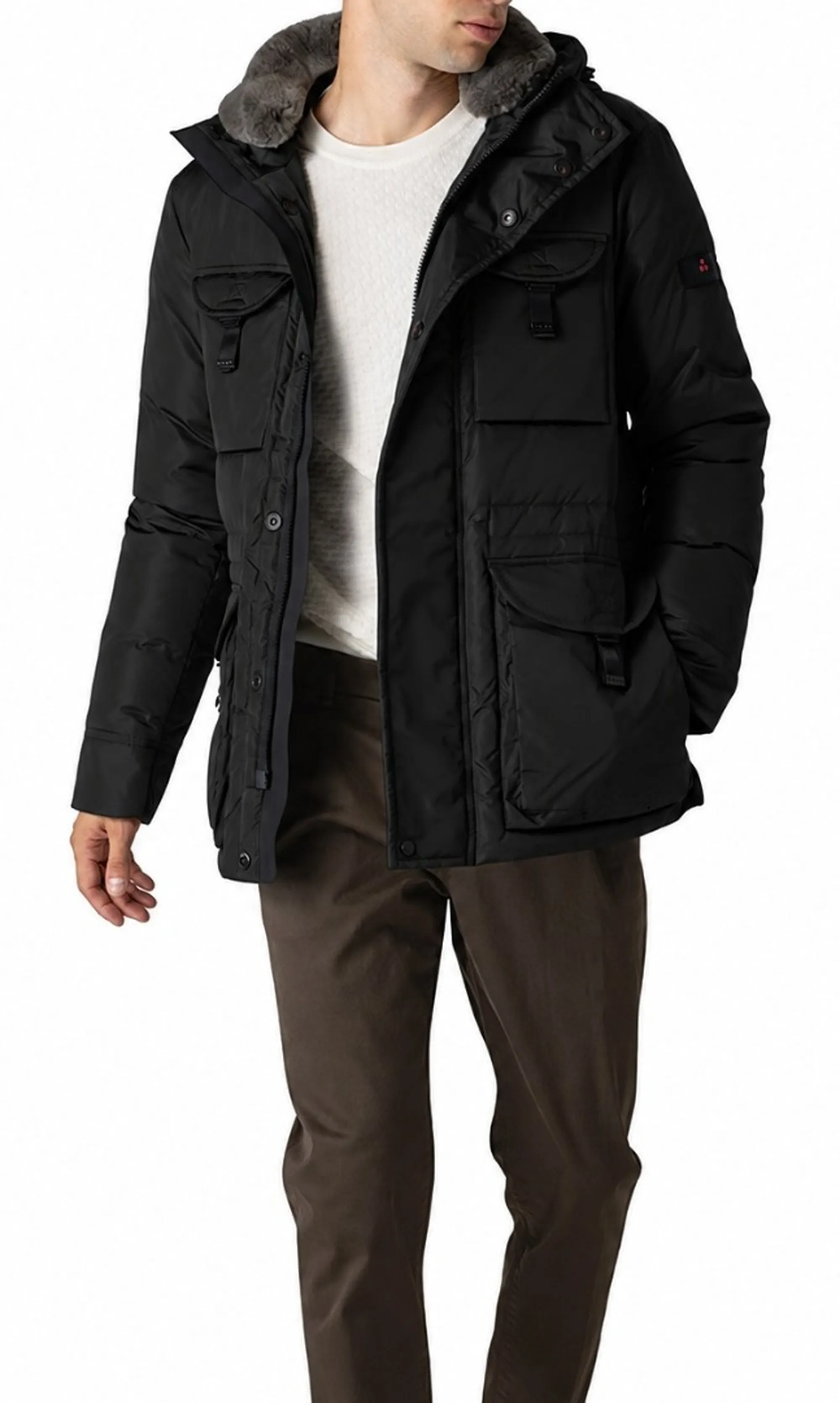 Peuterey B'Aiptek Nbe 03 Fur Jacket' Black Peu4115 200711