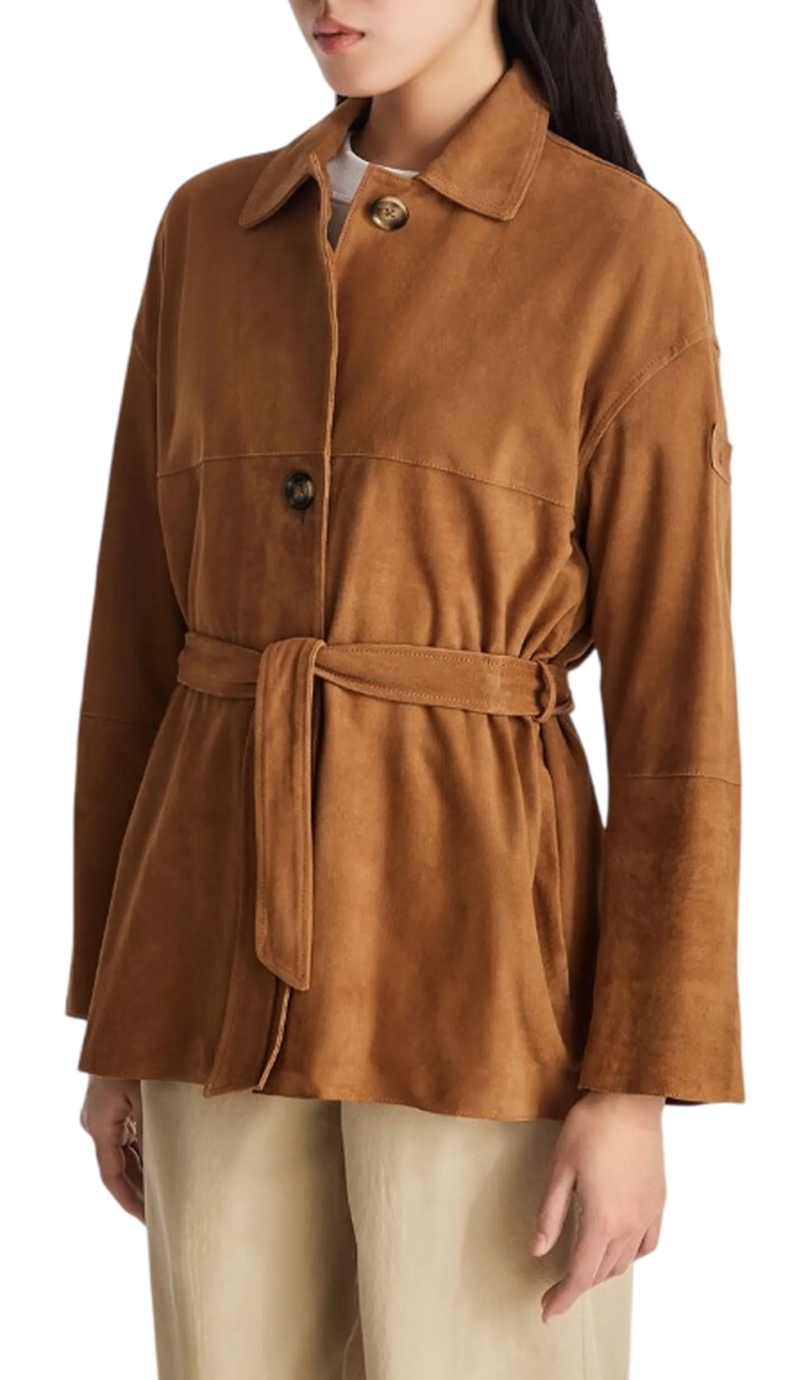 Peuterey Giubbino Machuca Suede Tabacco Ped5563 183348