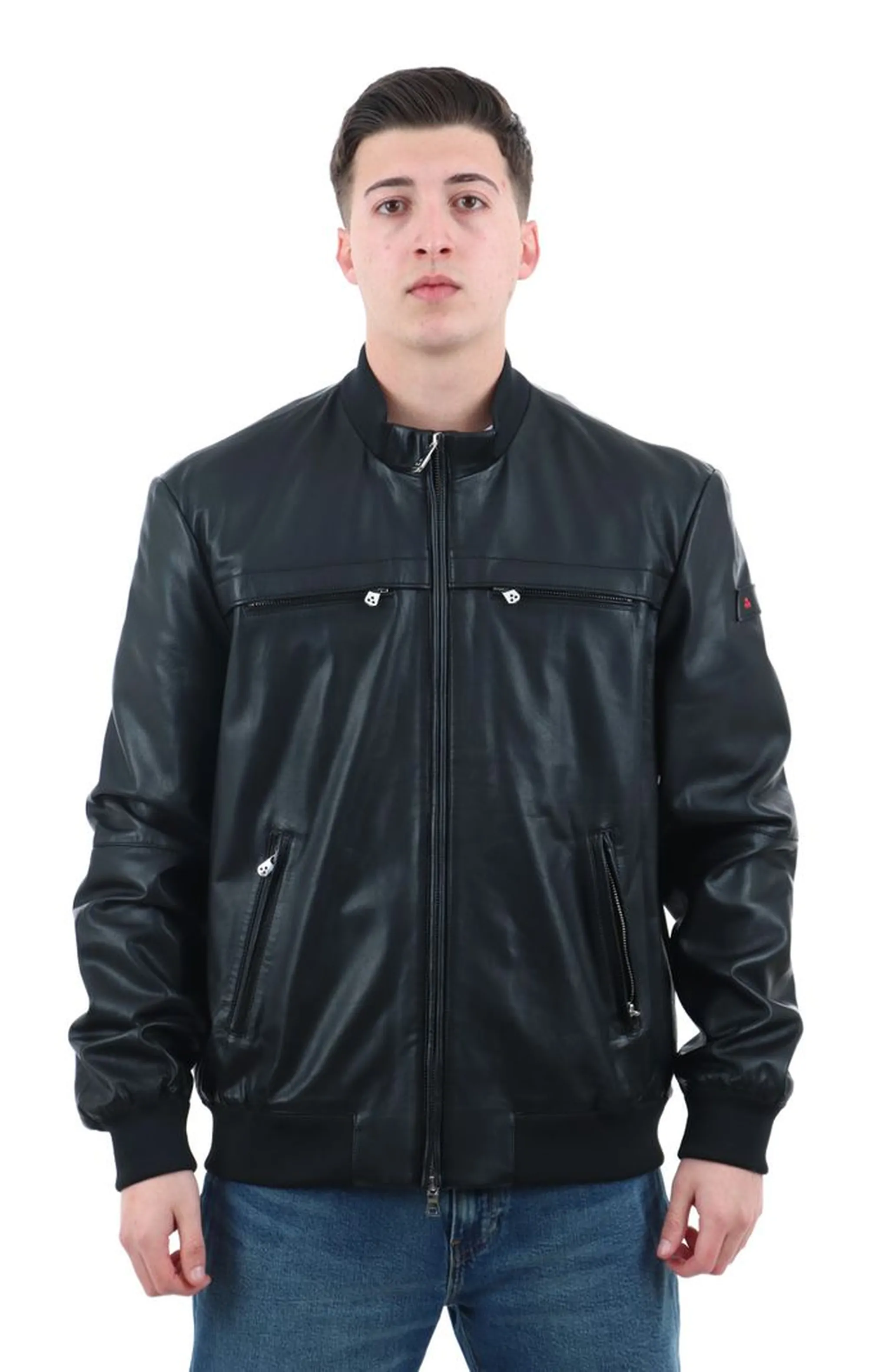 Peuterey B'Sands Leather Jacket Ss 07' Black Peu5411 178182