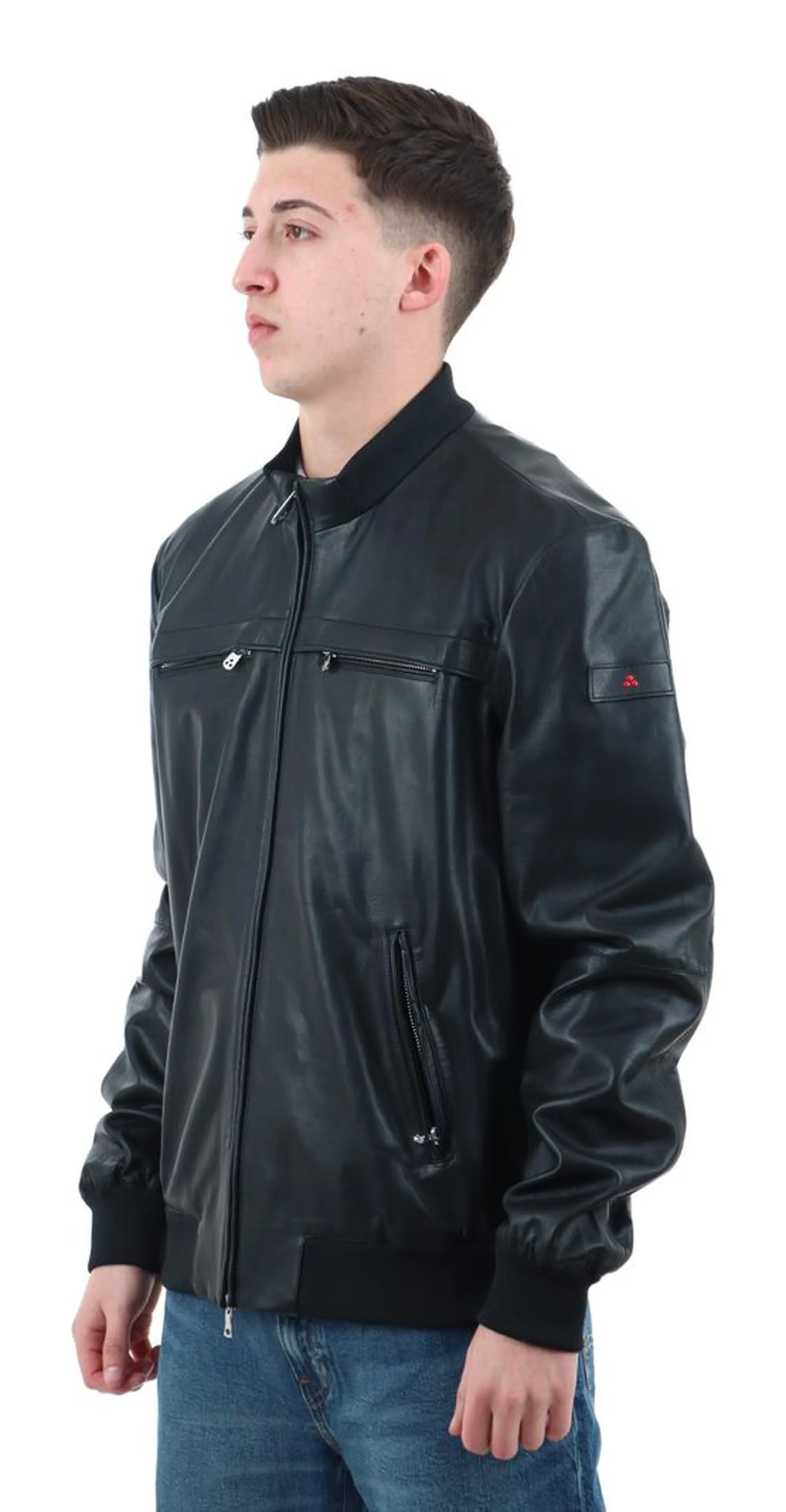 Peuterey B'Sands Leather Jacket Ss 07' Black Peu5411 178183