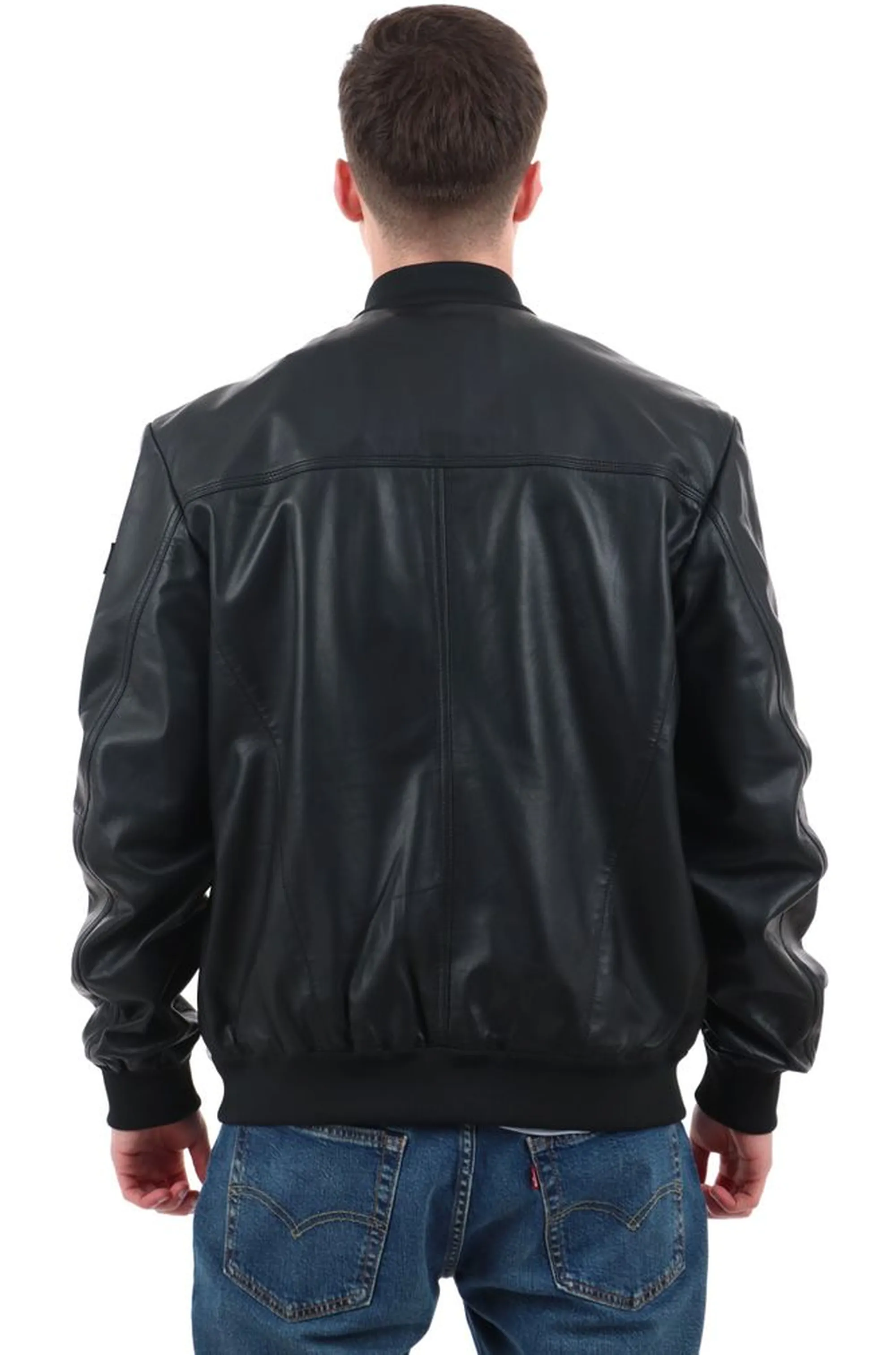 Peuterey B'Sands Leather Jacket Ss 07' Black Peu5411 178184