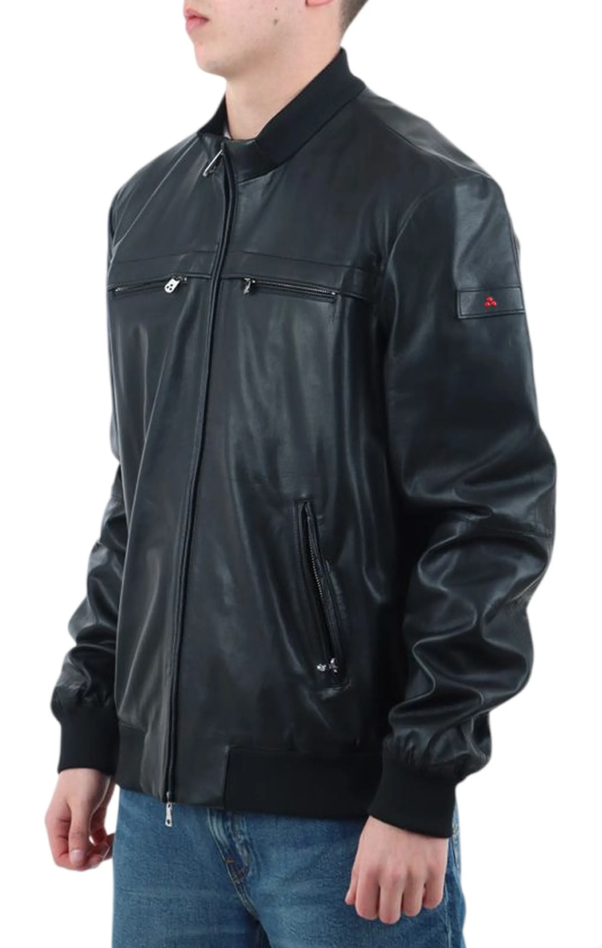 Peuterey B'Sands Leather Jacket Ss 07' Black Peu5411 178371