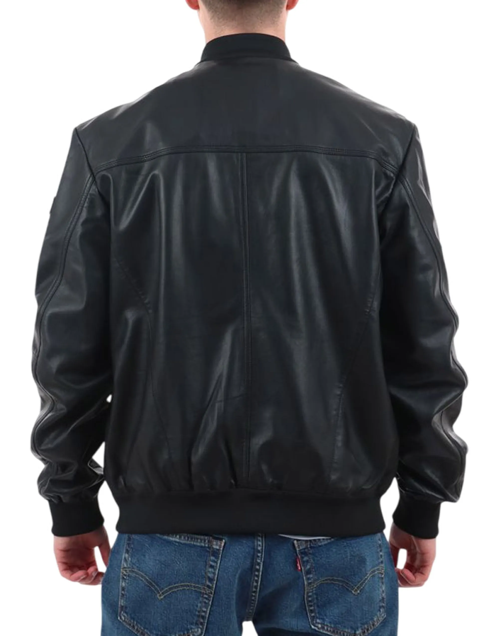 Peuterey B'Sands Leather Jacket Ss 07' Black Peu5411 178372