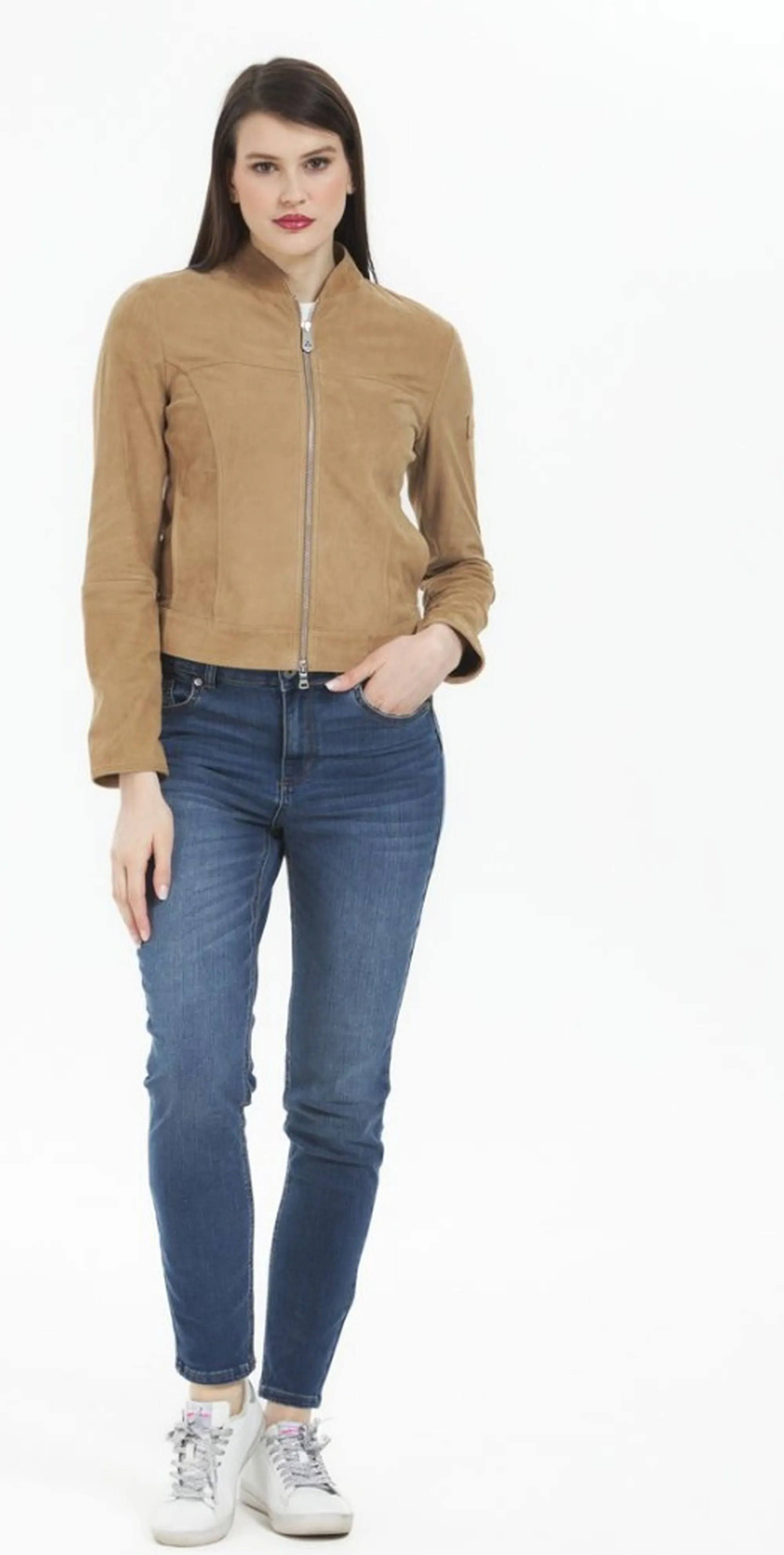 Peuterey Giubbino Scud Suede Biscotto Ped5564 181450