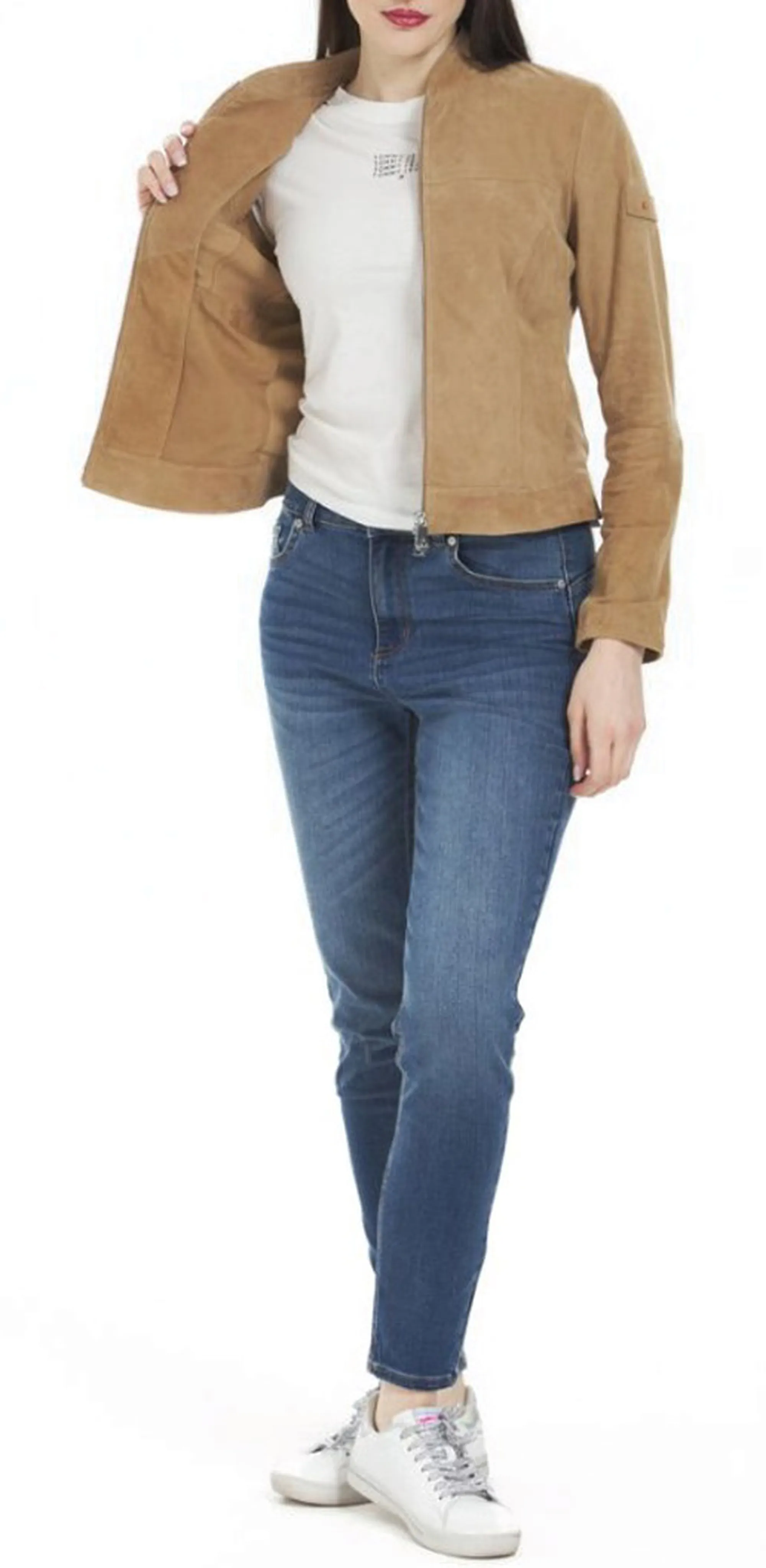 Peuterey B'Scud Suede Jacket' Cookie Ped5564 181460