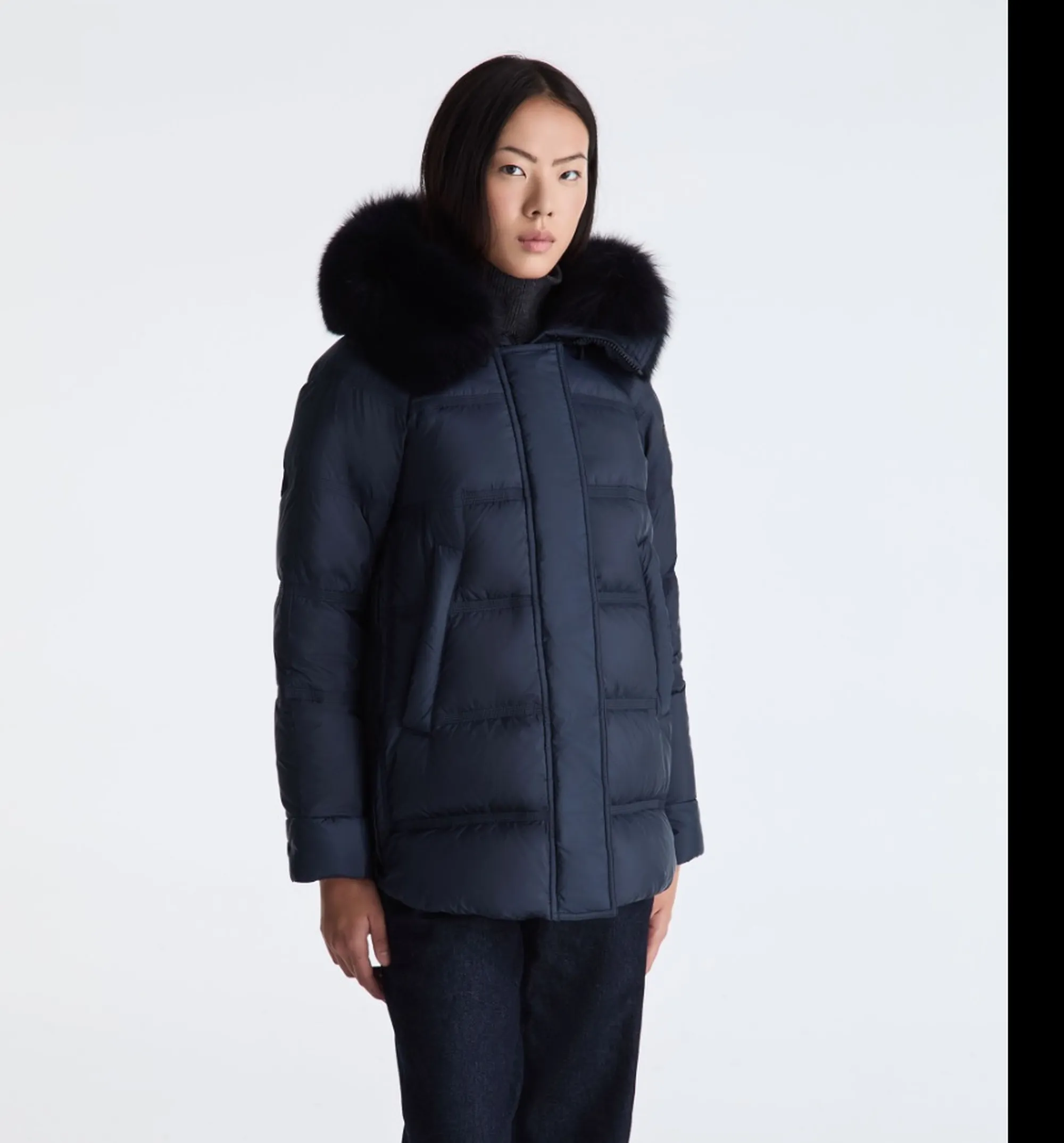 Peuterey Giubbino Takan Mqn 04 Fur Blu Ped5439 192309