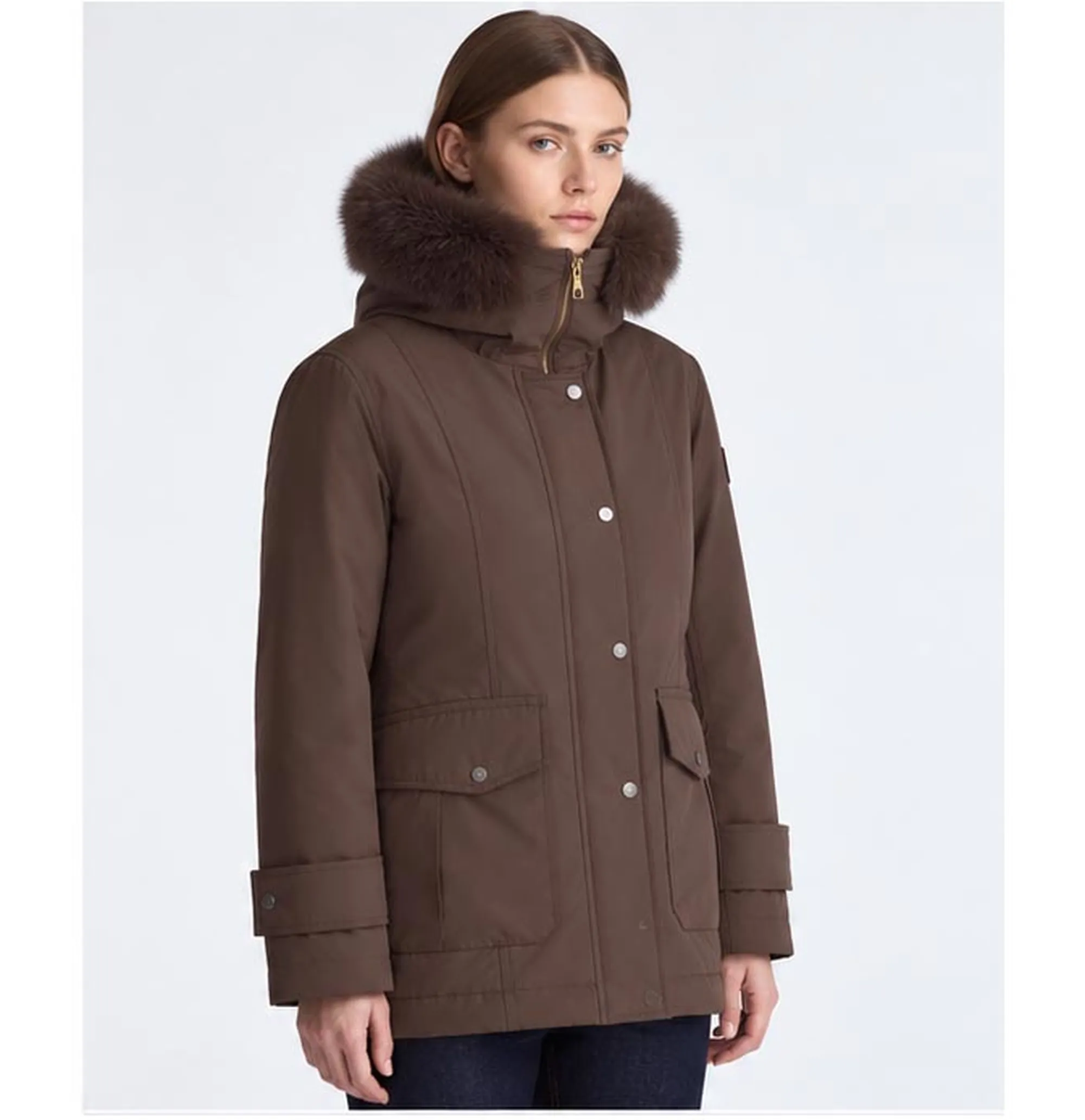Peuterey B'Parka Buriram Srtr Grs Fur' Chicory Coffee Ped5742 192398
