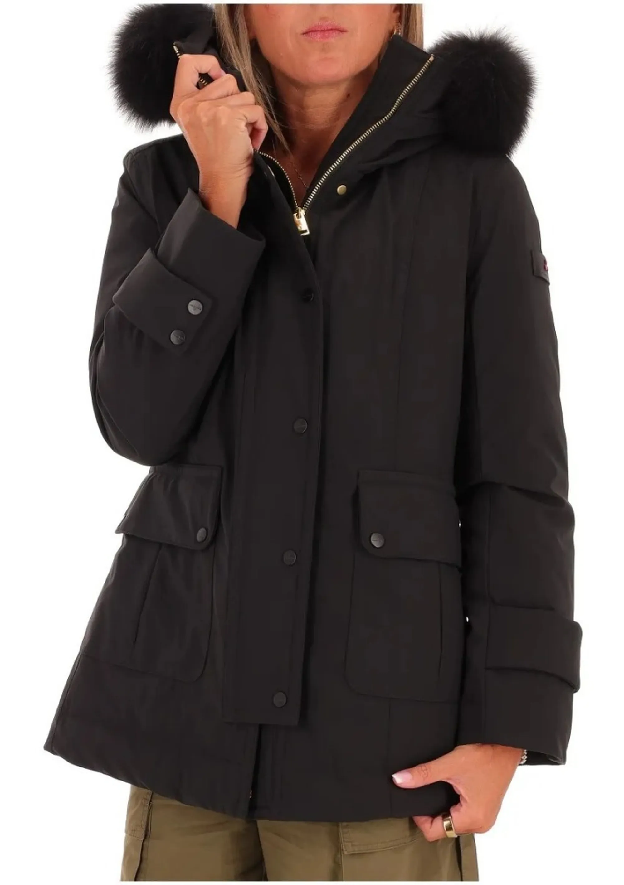 Peuterey B'Parka Buriram Srtr Grs Fur' Black Ped5742 192350