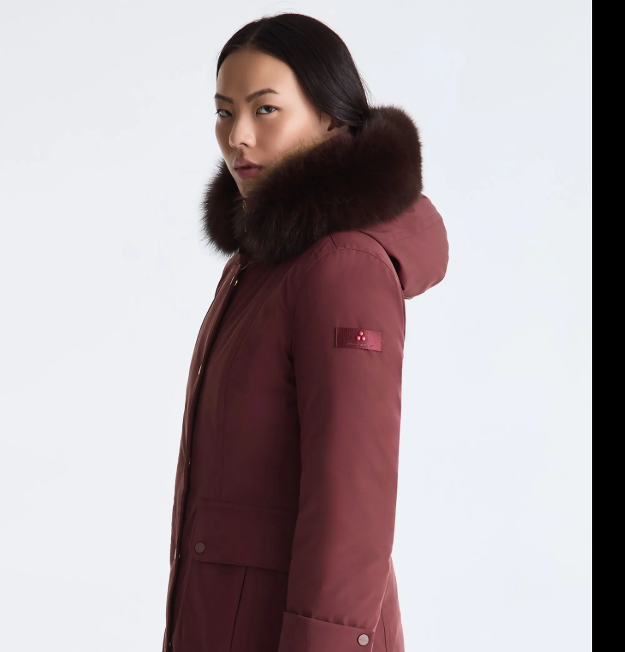 Peuterey B'Parka Buriram Srtr Grs Fur' Plum Red Ped5742 192357