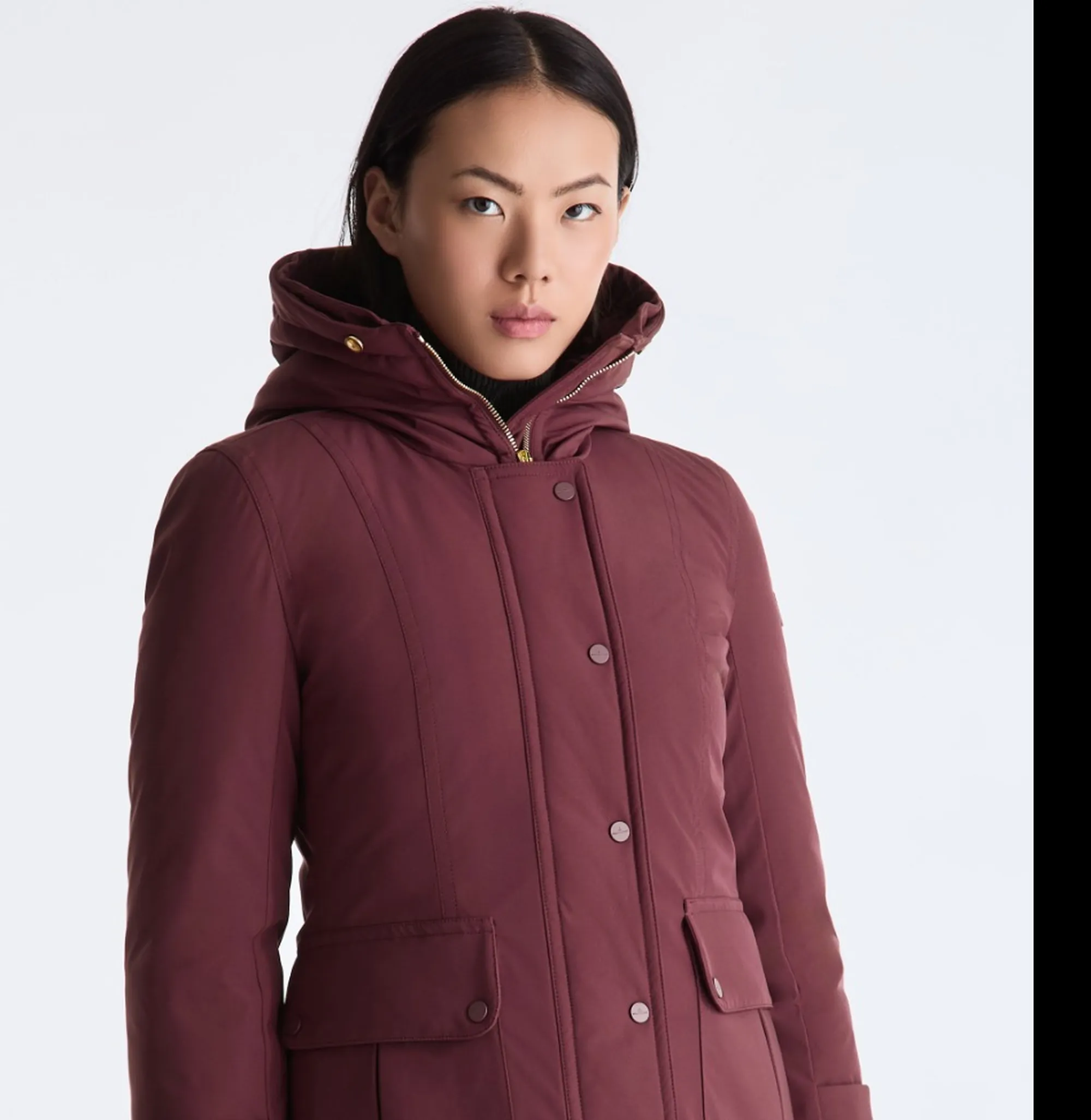 Peuterey B'Parka Buriram Srtr Grs Fur' Plum Red Ped5742 192359