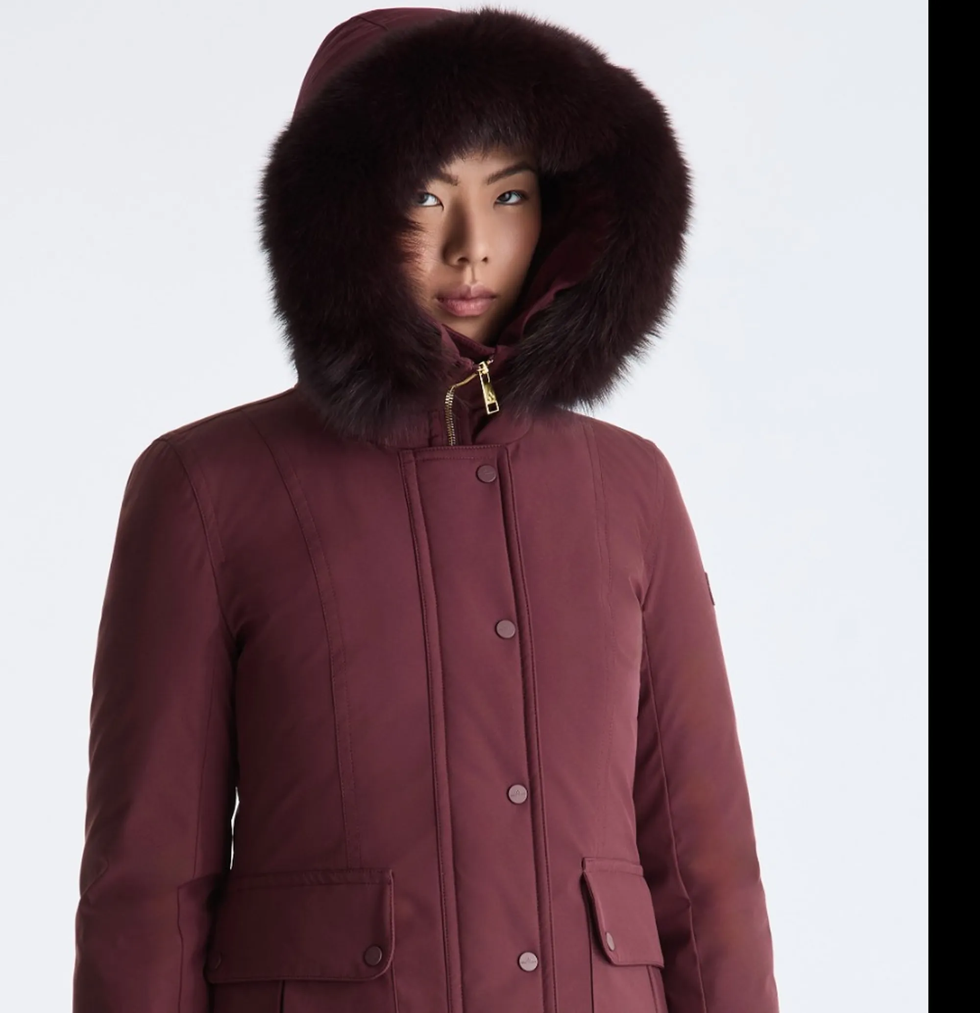 Peuterey B'Parka Buriram Srtr Grs Fur' Plum Red Ped5742 192360