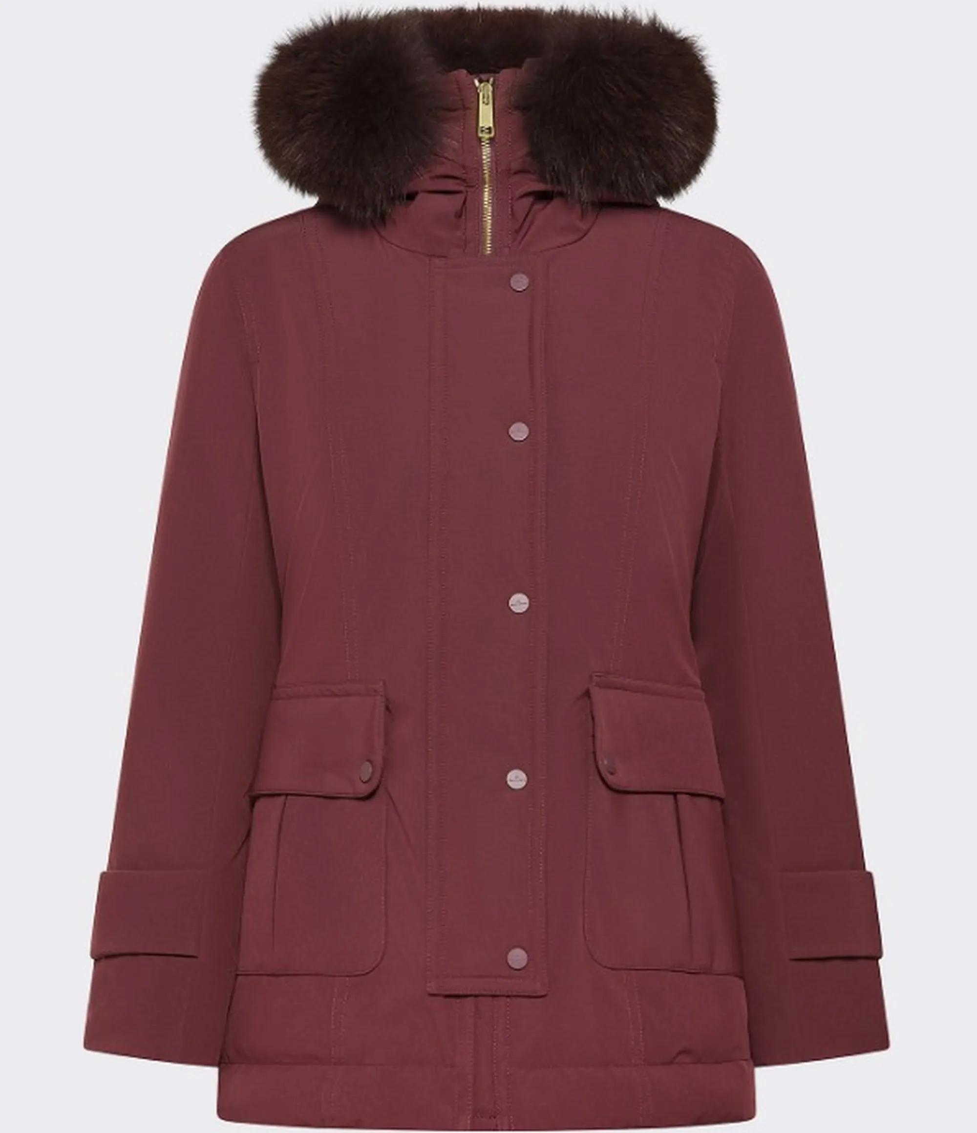 Peuterey B'Parka Buriram Srtr Grs Fur' Plum Red Ped5742 192361