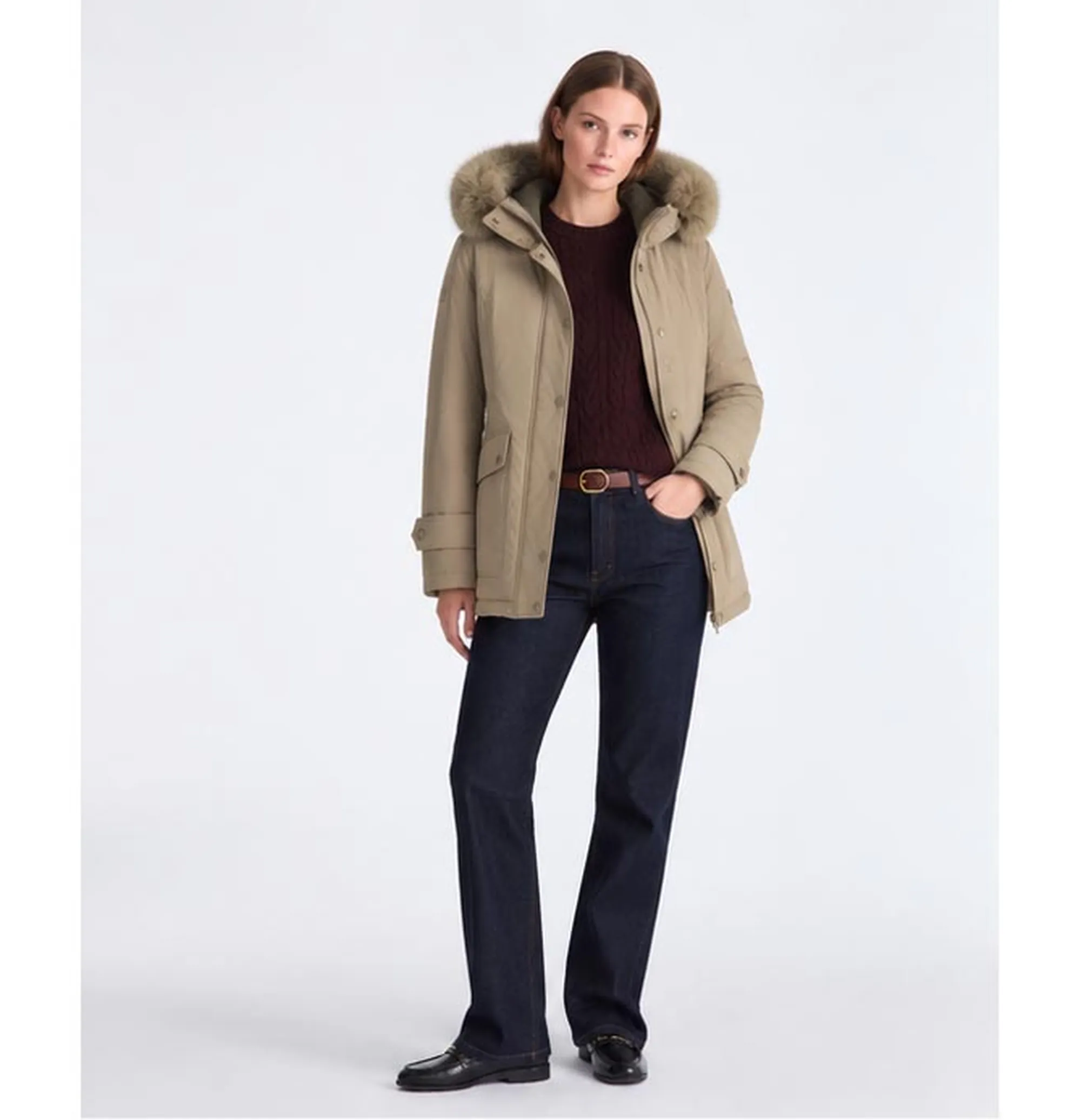 Peuterey B'Parka Buriram Srtr Grs Fur' Sesame Ped5742 192376