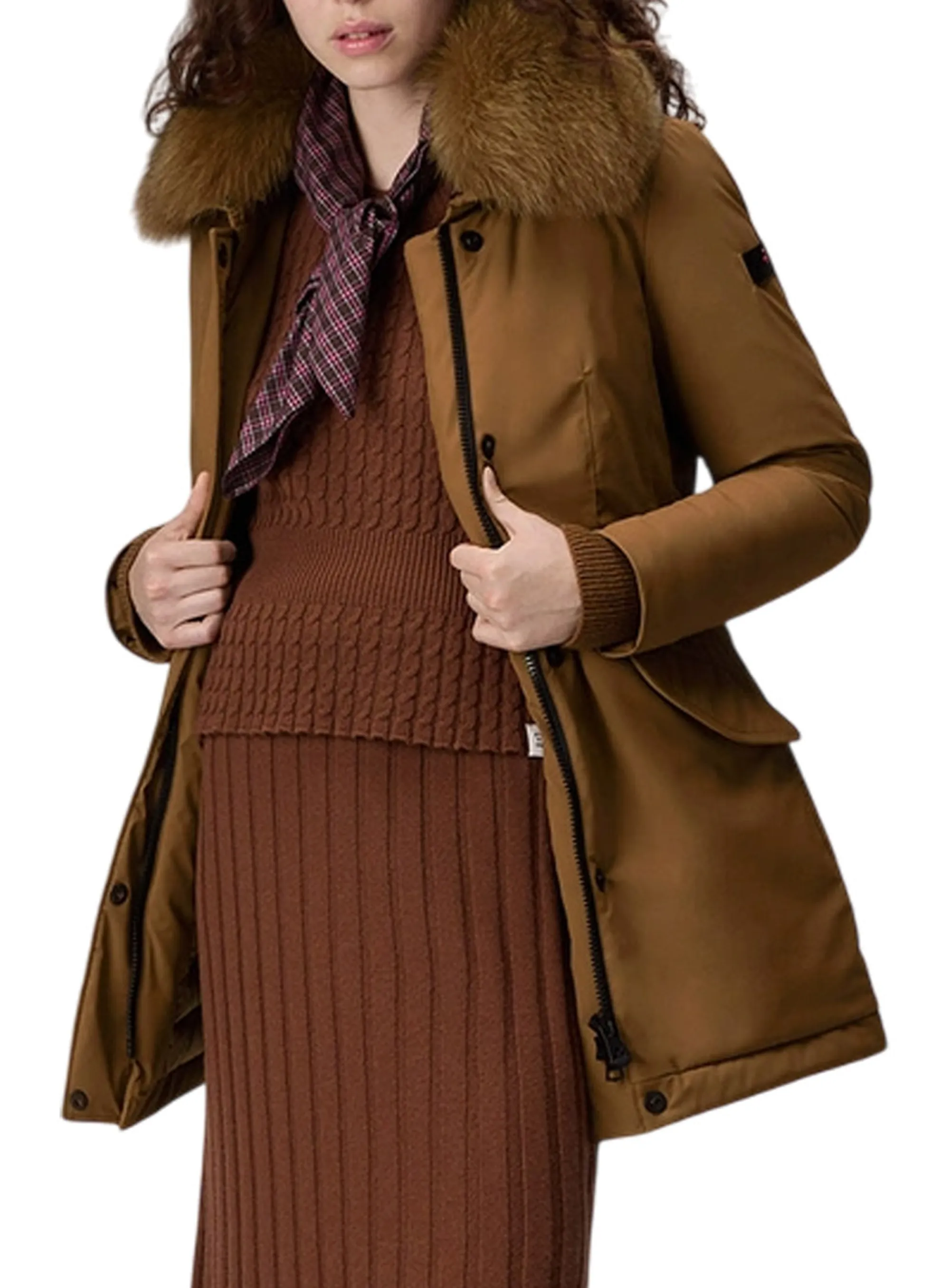Peuterey Parka Desmot Kl Fur Nocciola Ped4444 161124