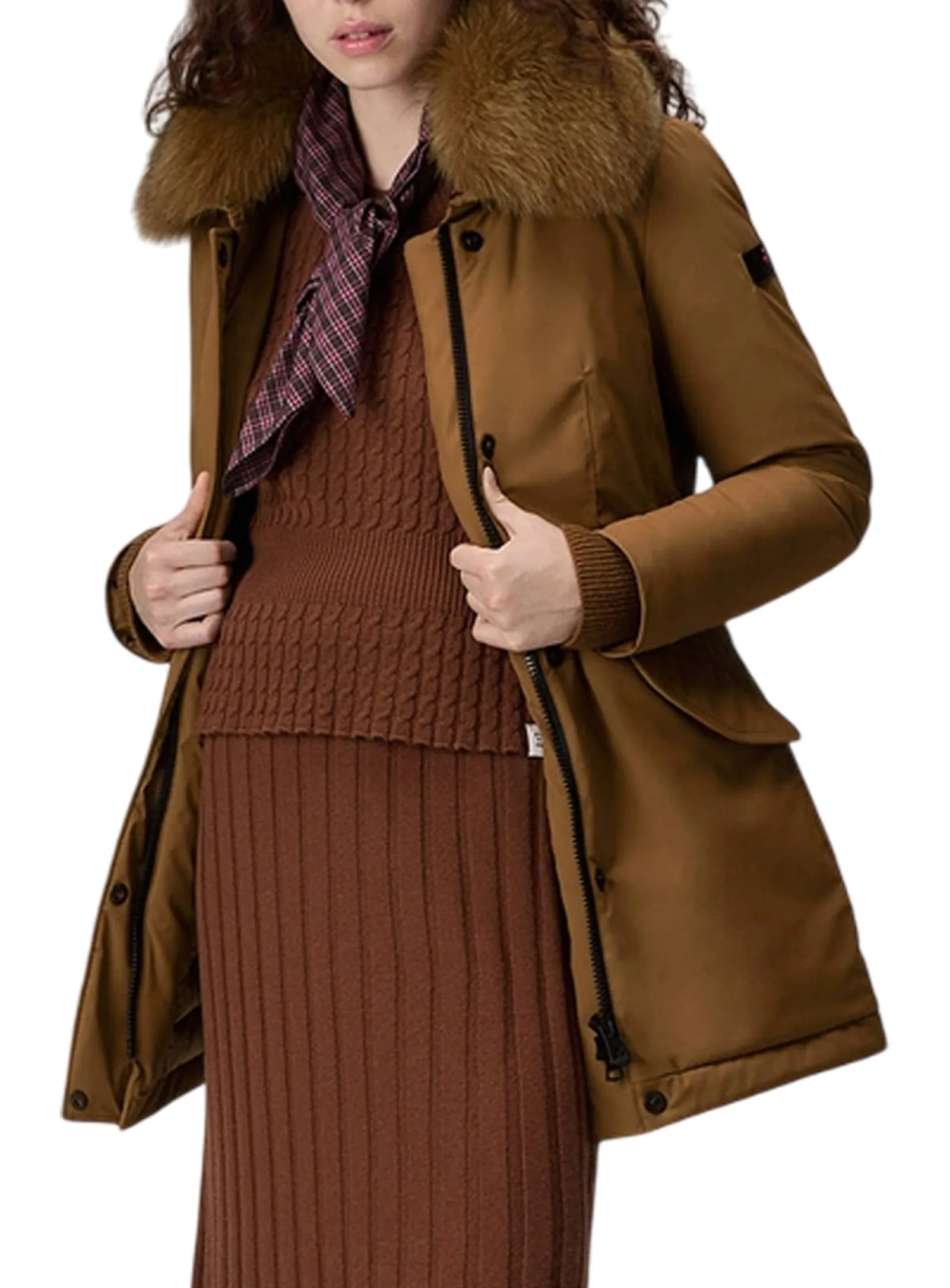 Peuterey Parka Desmot Kl Fur Nocciola Ped4444 161124