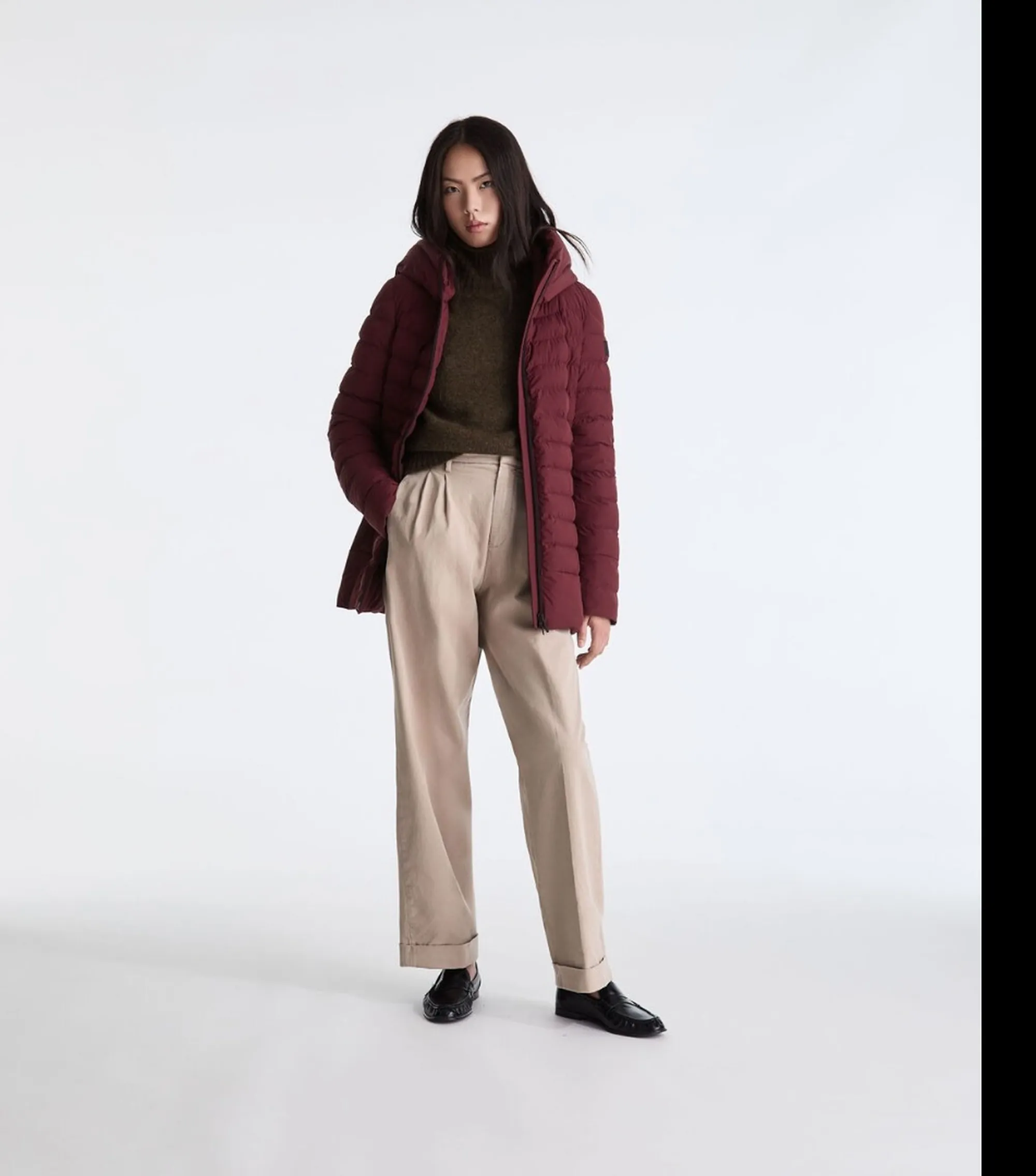 Peuterey B'Campbell Ag Down Jacket' Plum Red Ped5419 192521