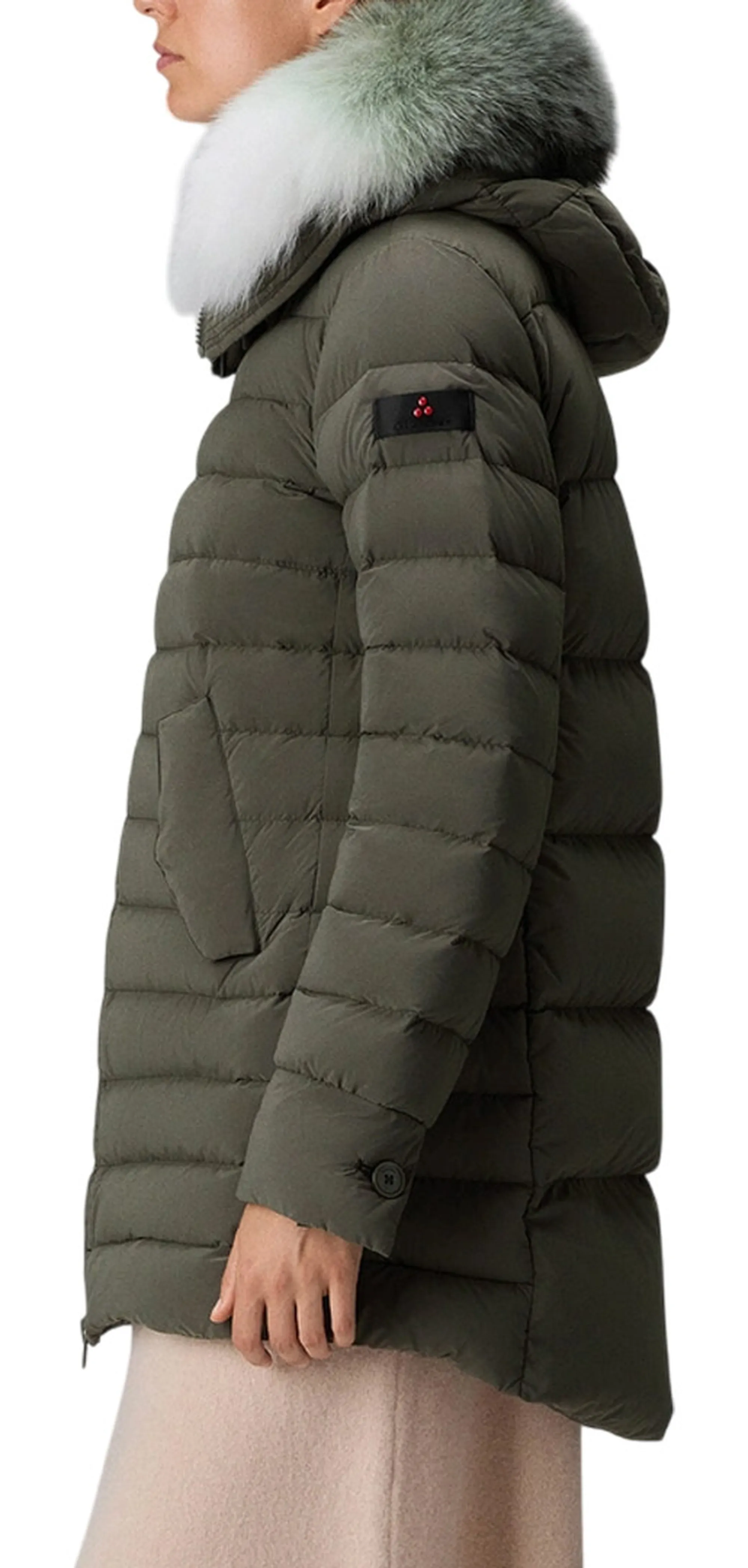 Peuterey Piumino Itoka Ml Fur Verde Edera Ped4017 161013