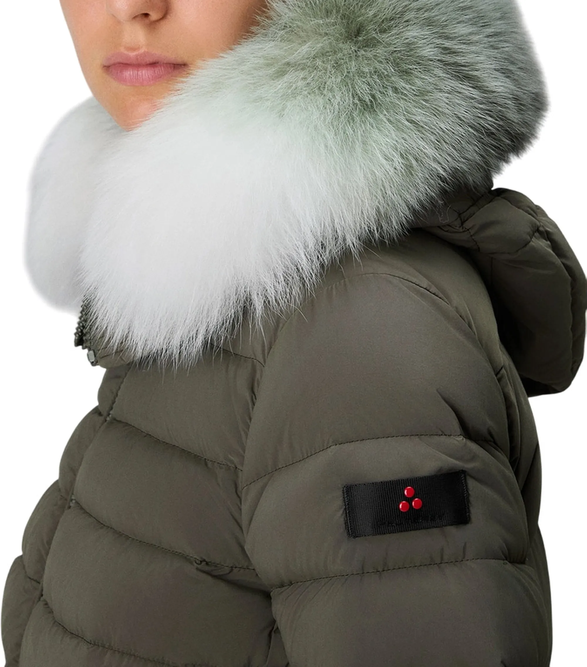 Peuterey Piumino Itoka Ml Fur Verde Edera Ped4017 161014