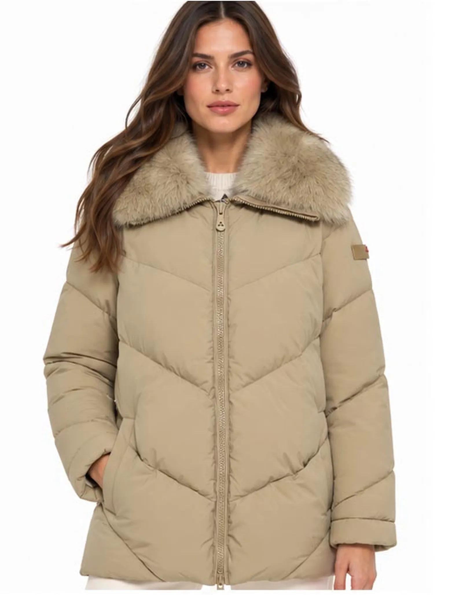 Peuterey Piumino Nasert Ml Fur Sesamo Ped5749 193623