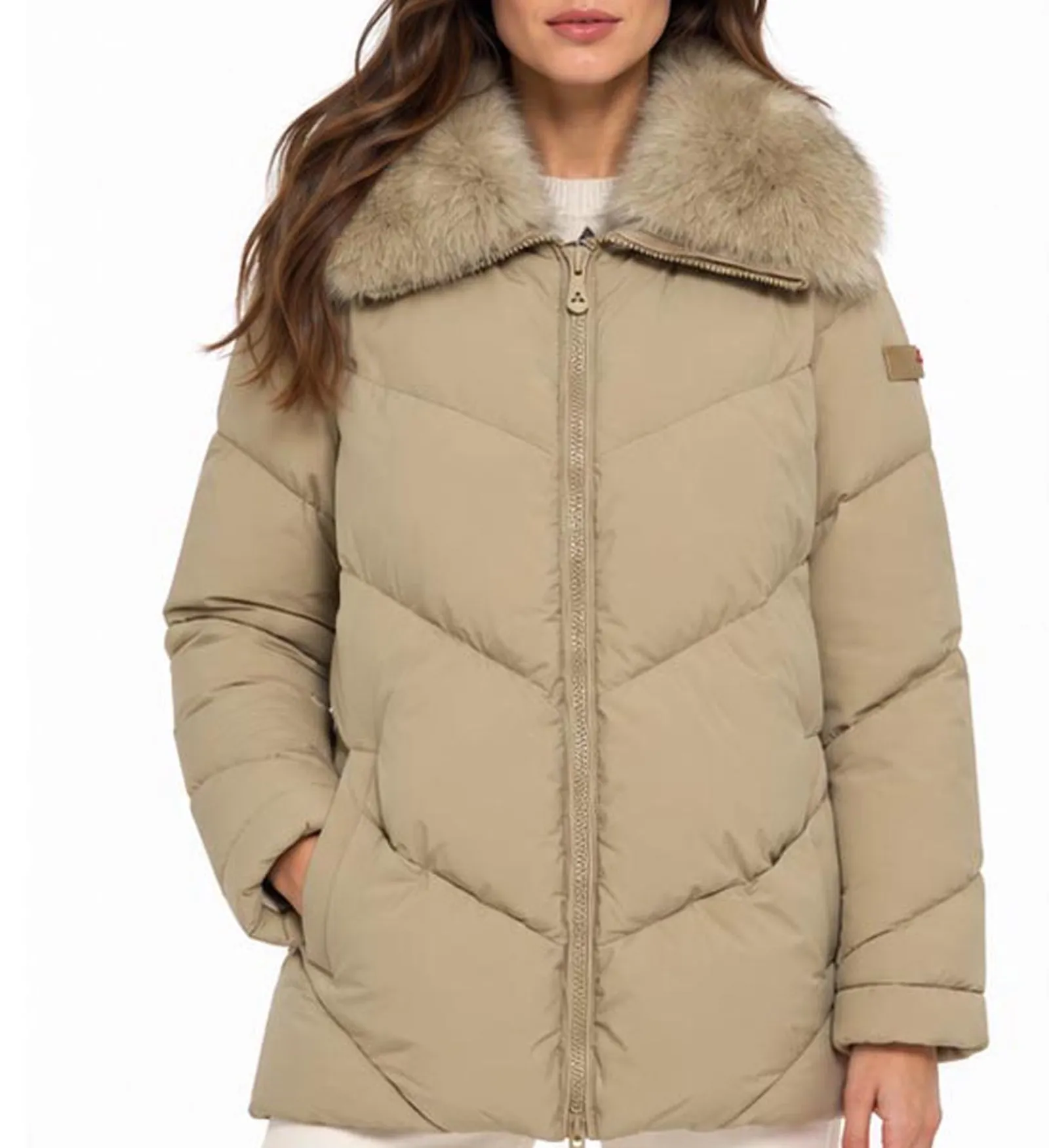 Peuterey Piumino Nasert Ml Fur Sesamo Ped5749 194212