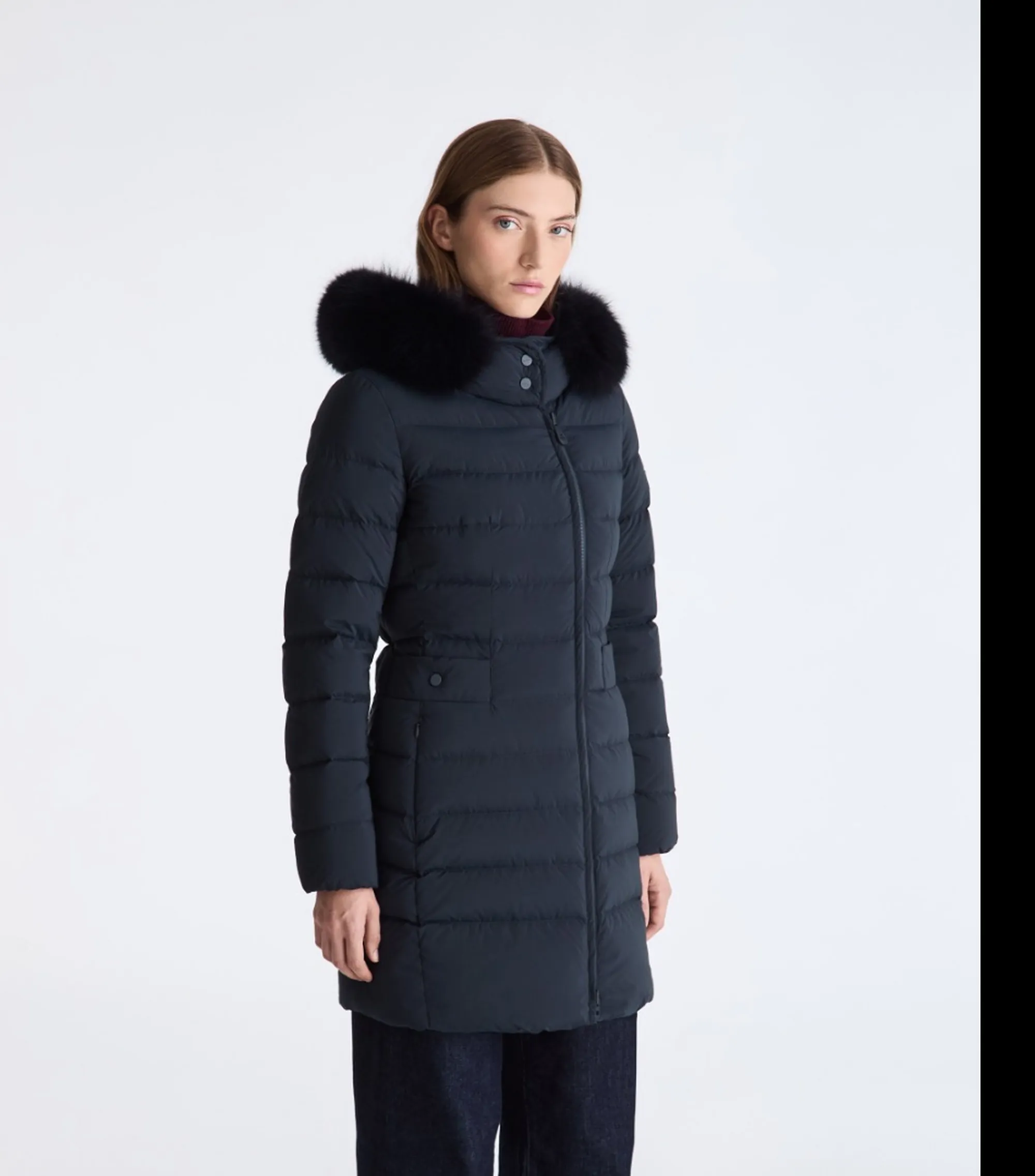 Peuterey B'Seriola Down Jacket Ml 06 Fur' Blu Ped5458 192670
