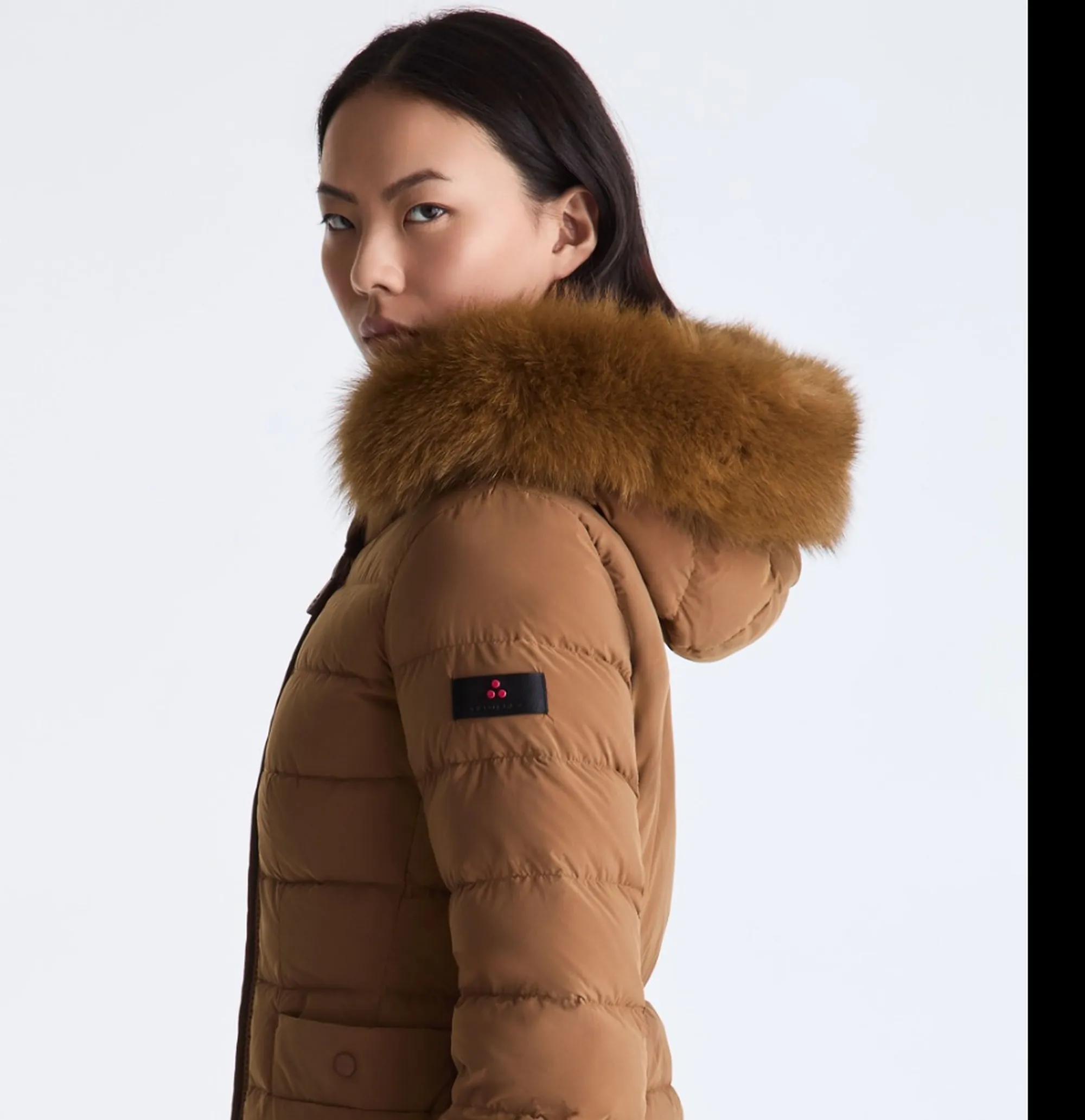 Peuterey B'Seriola Down Jacket Ml 06 Fur' Walnuts Ped5458 192553