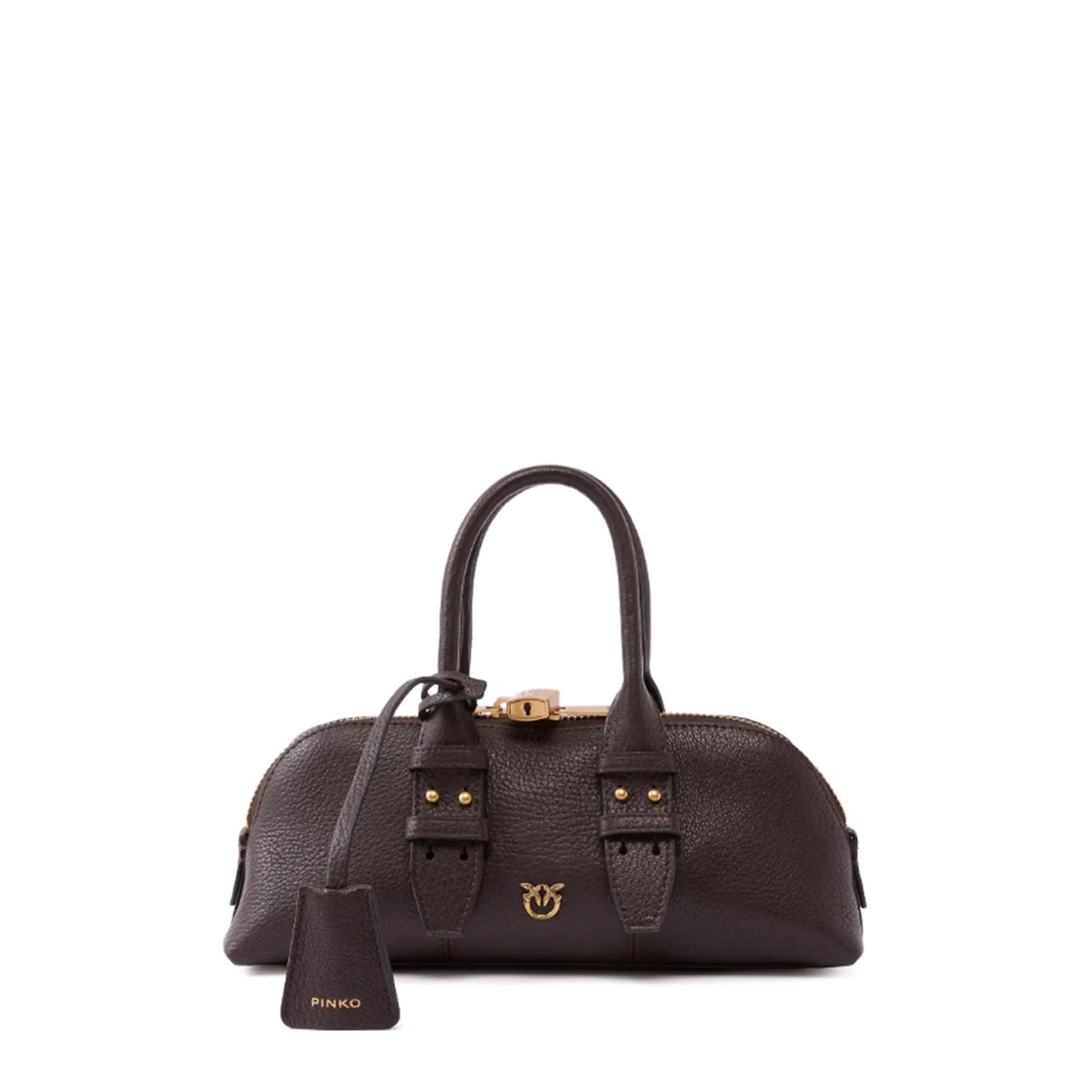 Pinko B'Horizontal Bowling Bag' Brown 105334A3Cx 186996