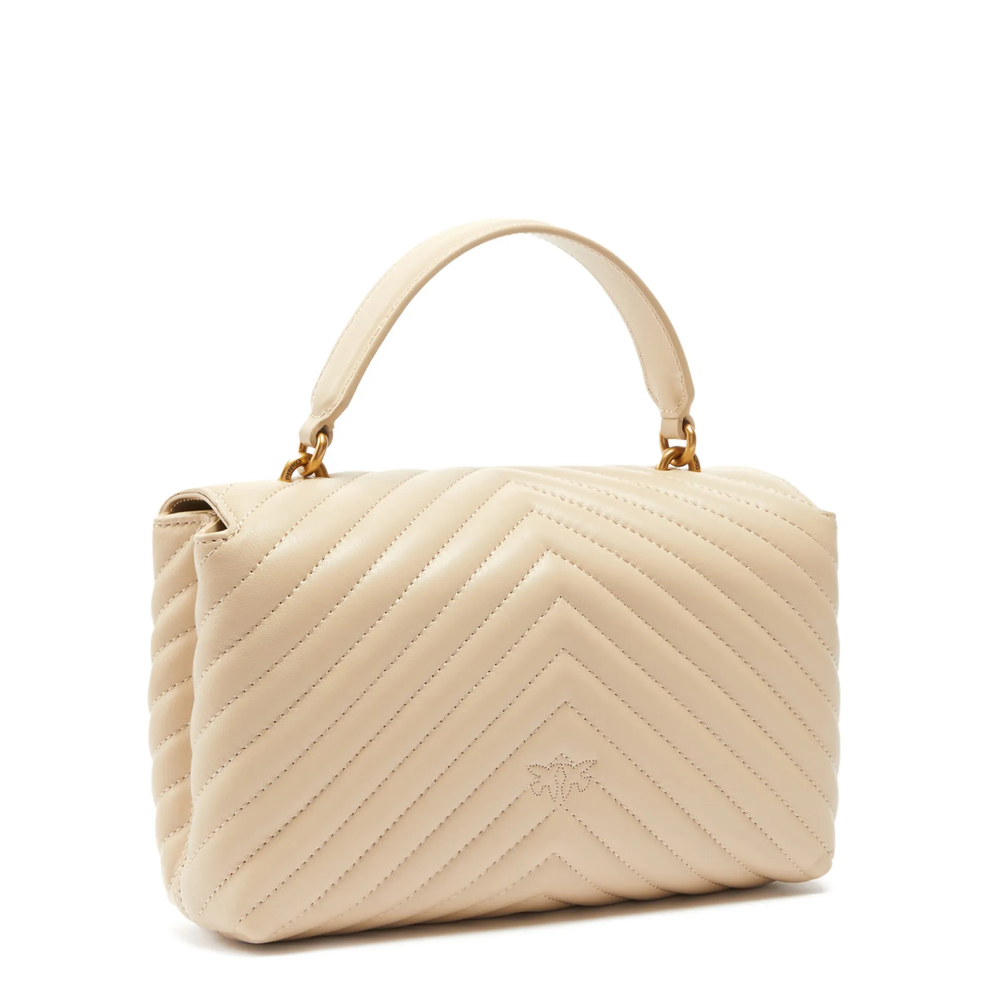 Pinko Borsa Classic Lady Love Puff Chevron Beige Chiaro 100043A0Gk 163047