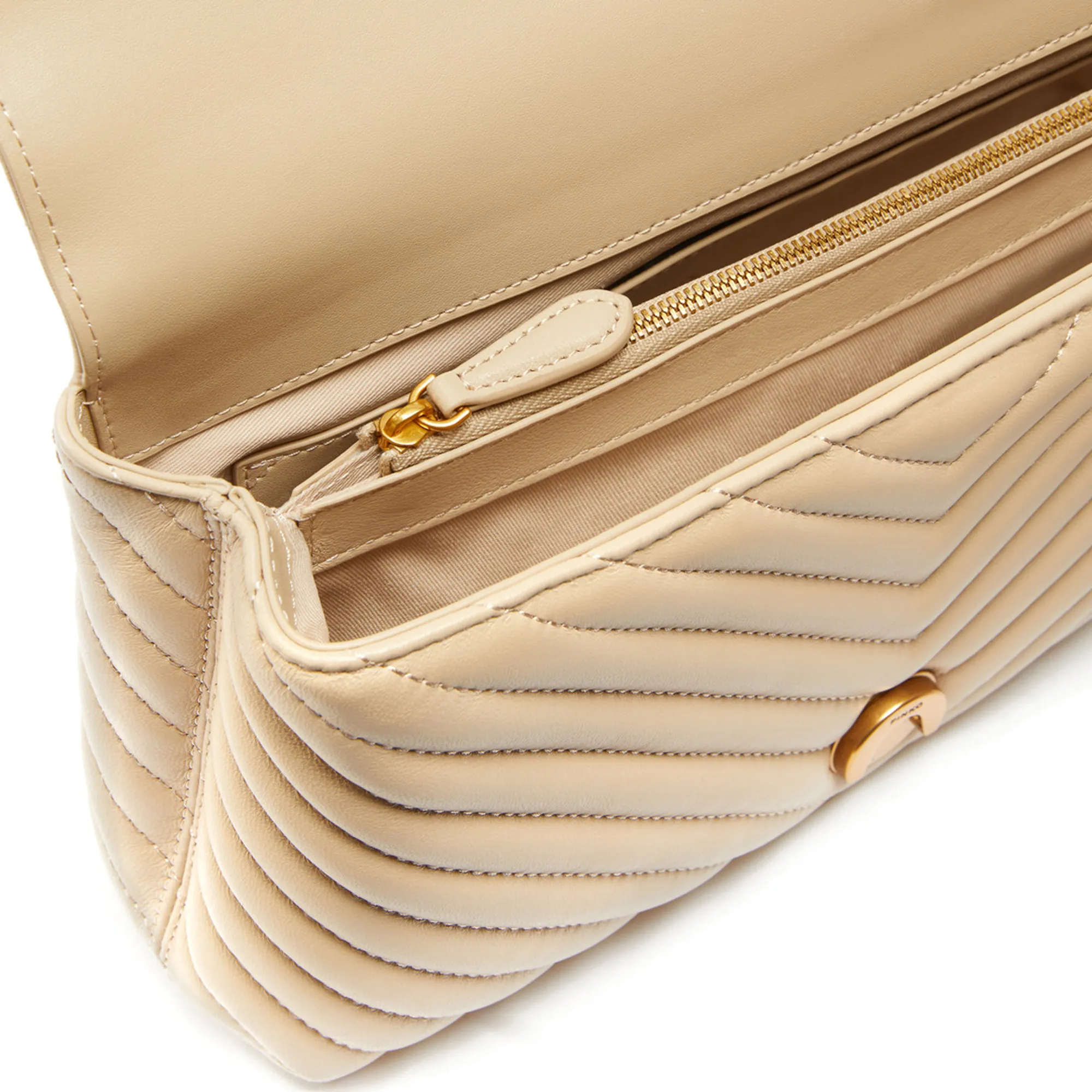 Pinko Borsa Classic Lady Love Puff Chevron Beige Chiaro 100043A0Gk 163049