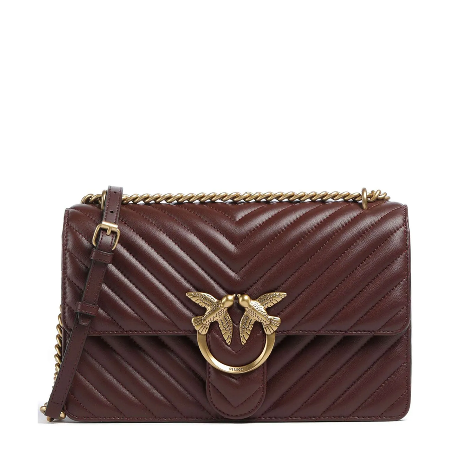 Pinko Borsa Classic Love Bag One Chevron Bordeaux 100941A0Gk 170497