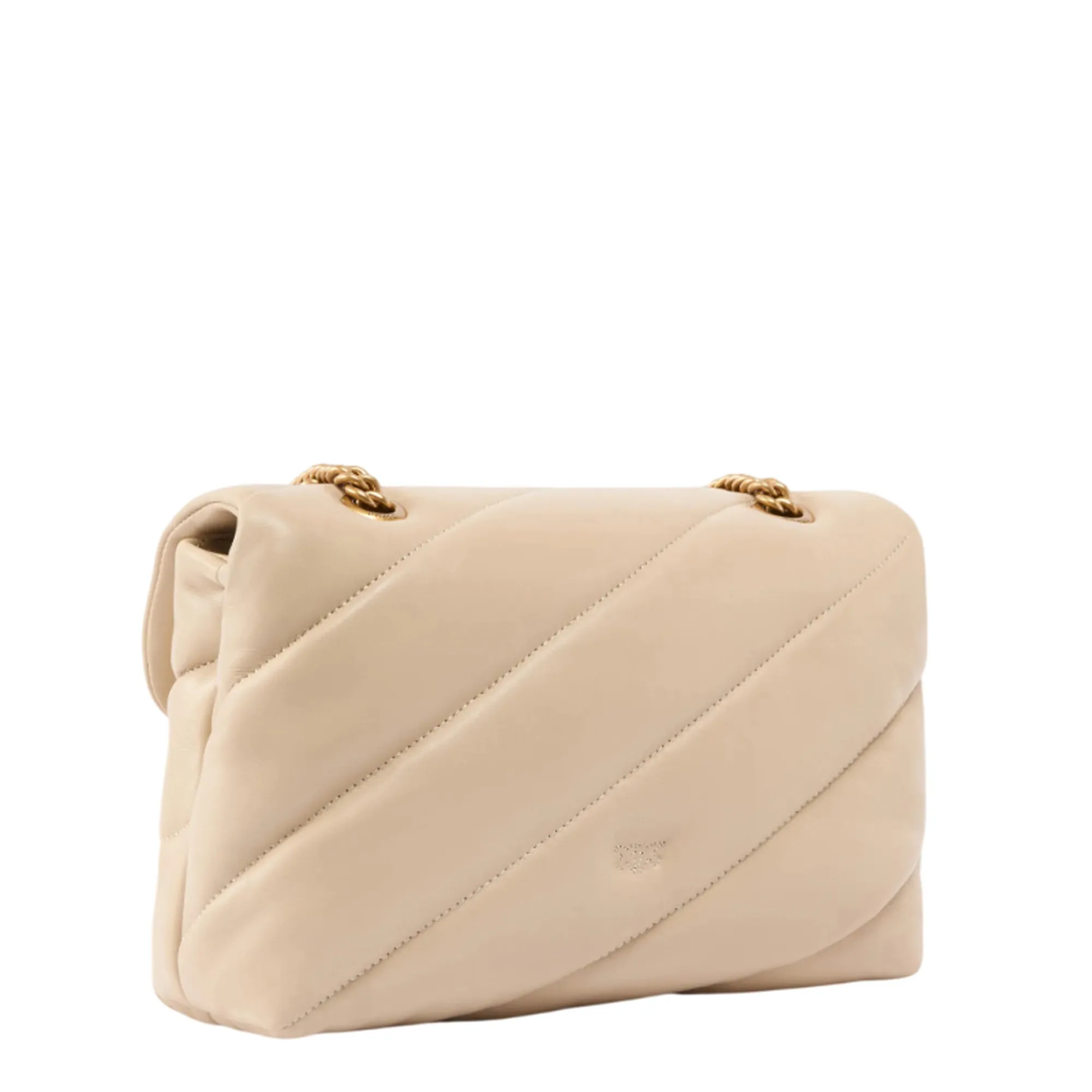 Pinko B'Borsa Classic Love Puff Maxi Quilt' Beige 100038A0F2 170516