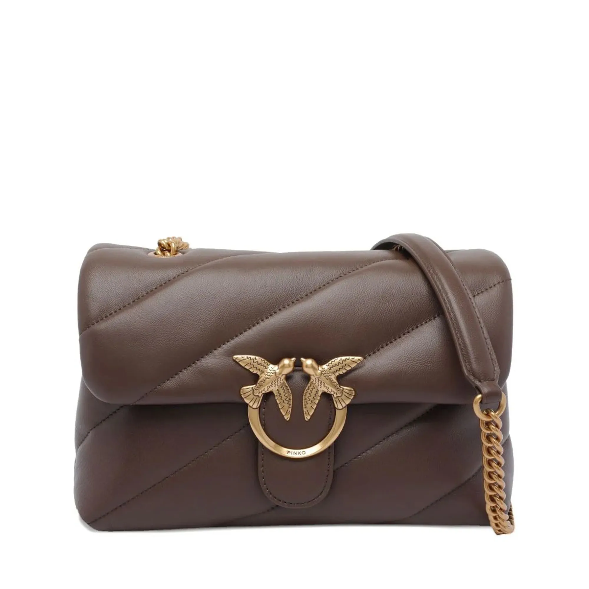 Pinko Borsa Classic Love Puff Maxi Quilt Marrone 100038A0F2 154528