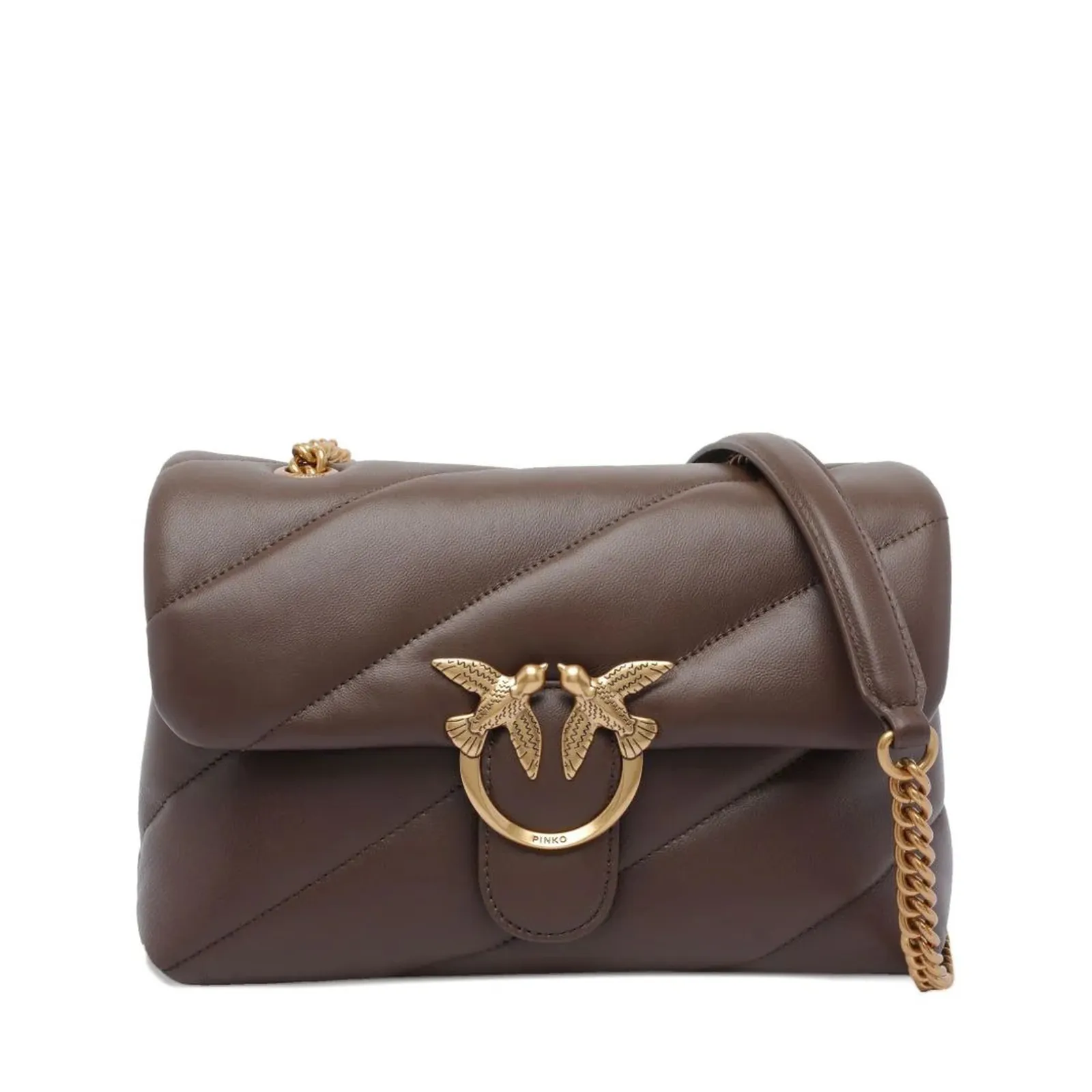 Pinko Borsa Classic Love Puff Maxi Quilt Marrone 100038A0F2 154528
