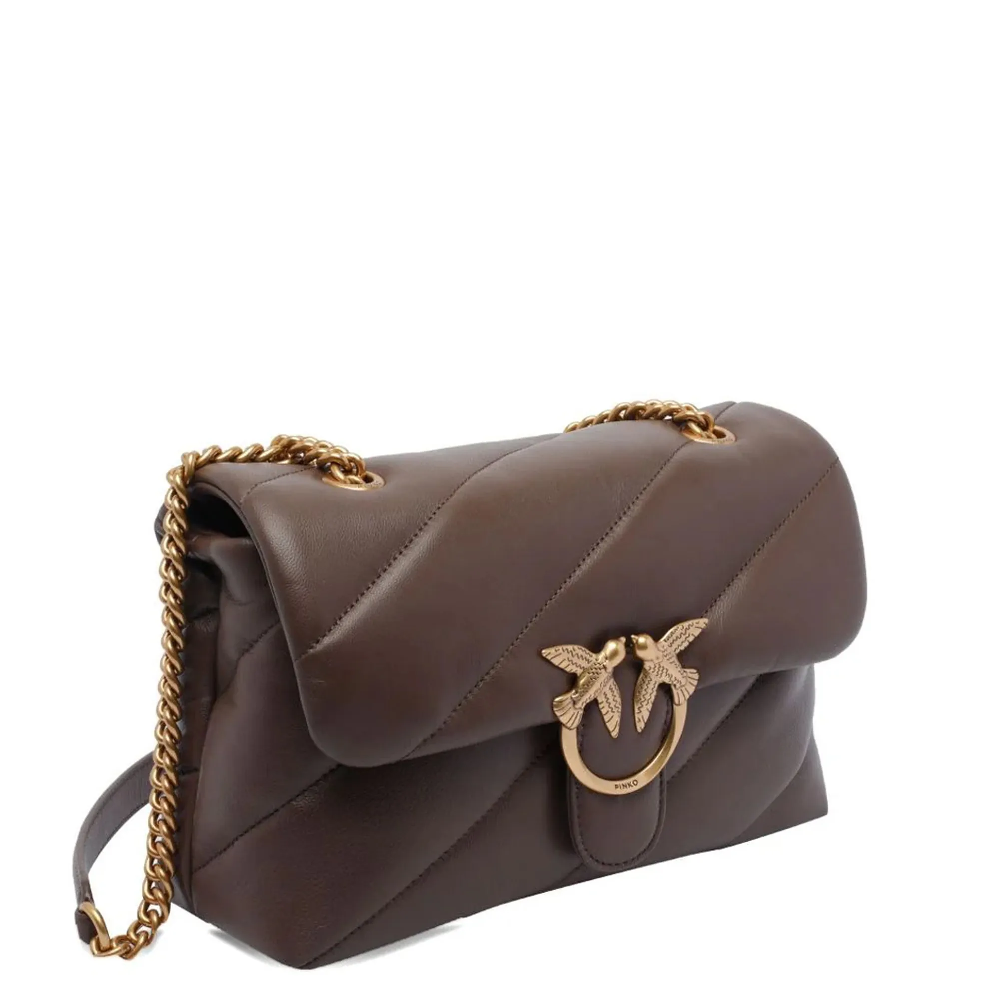 Pinko Borsa Classic Love Puff Maxi Quilt Marrone 100038A0F2 154529