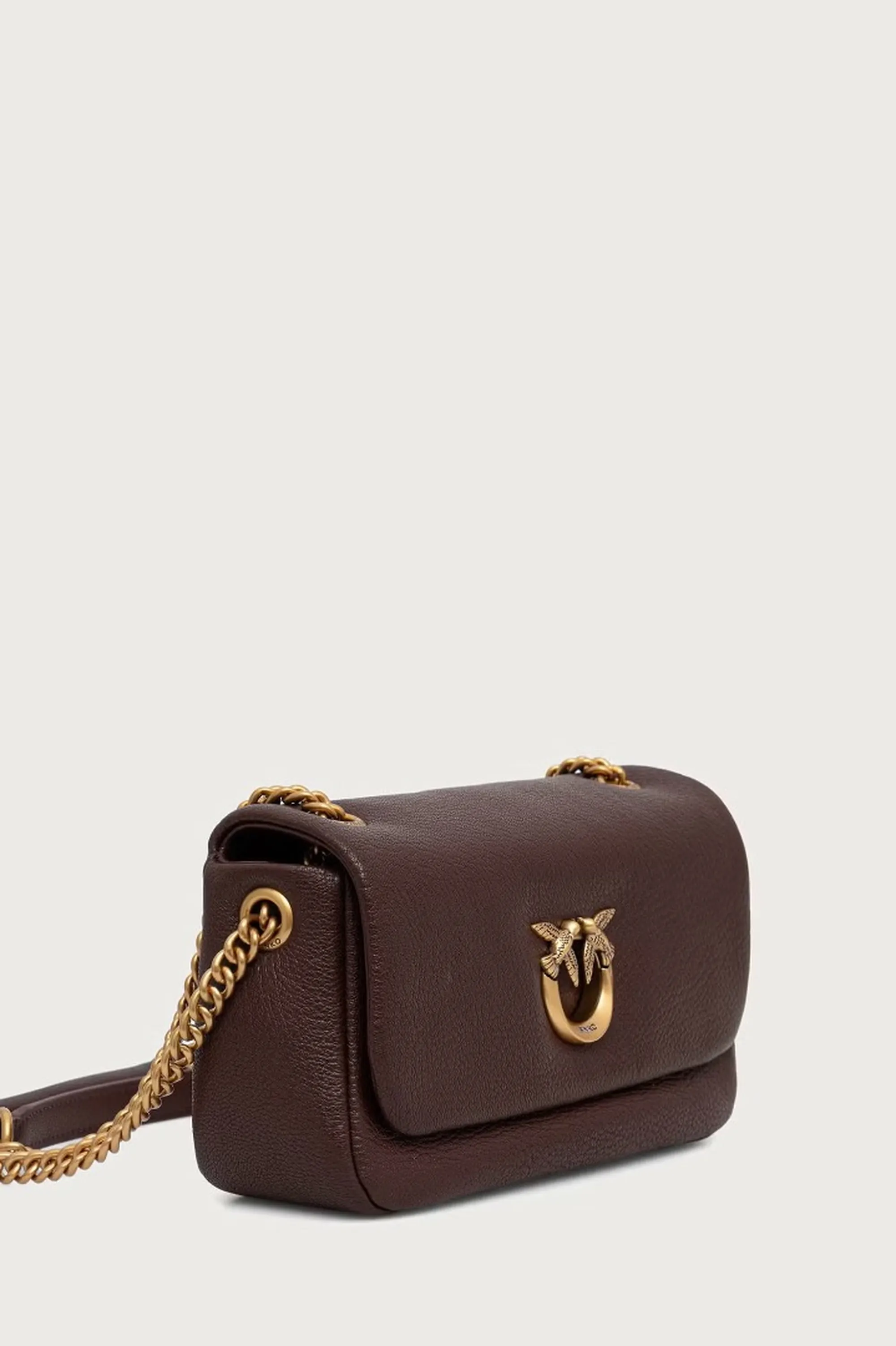 Pinko B'Click Soft Bag' Dark Brown 107038A3Cx 188480