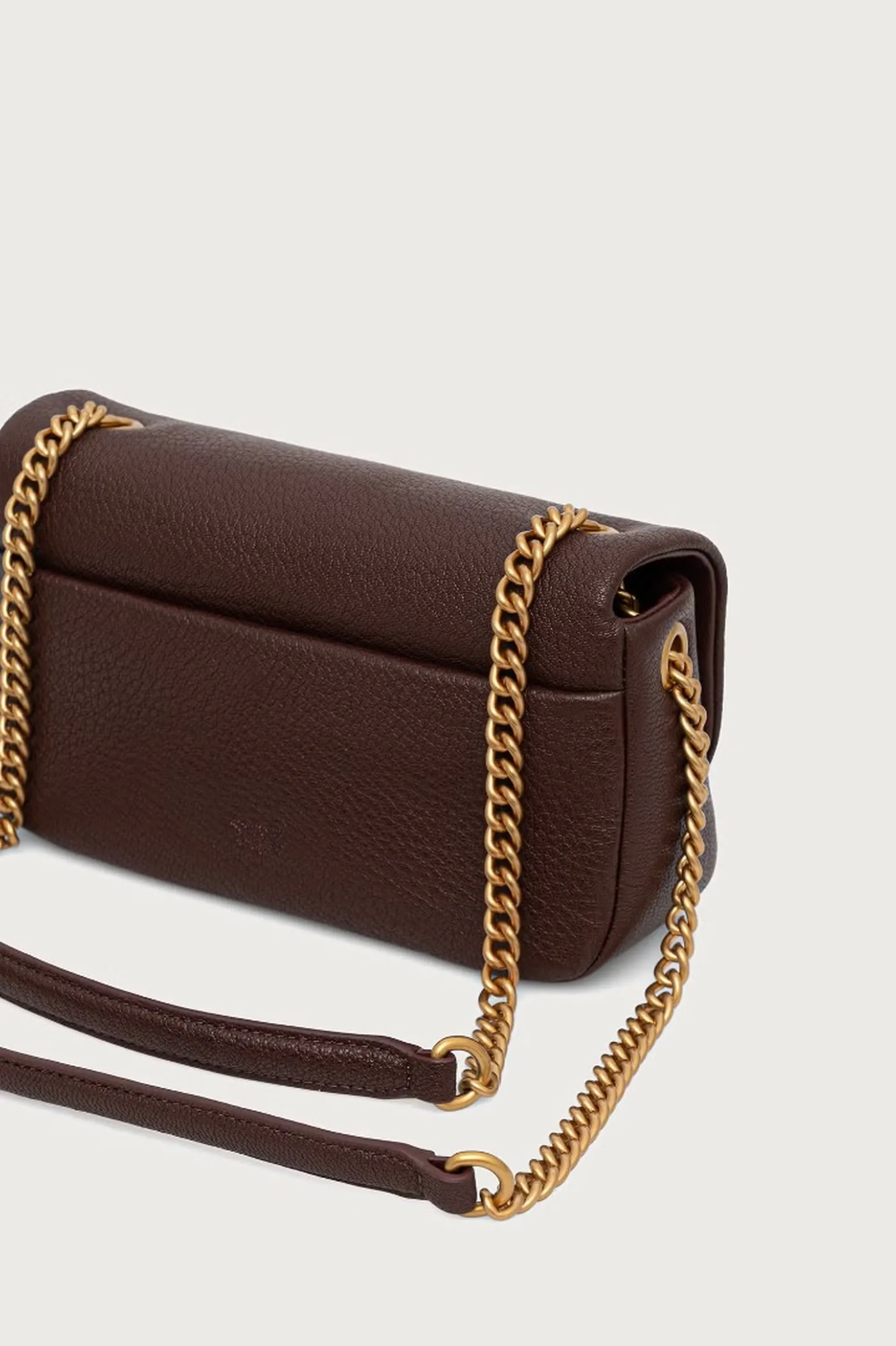 Pinko B'Click Soft Bag' Dark Brown 107038A3Cx 188481