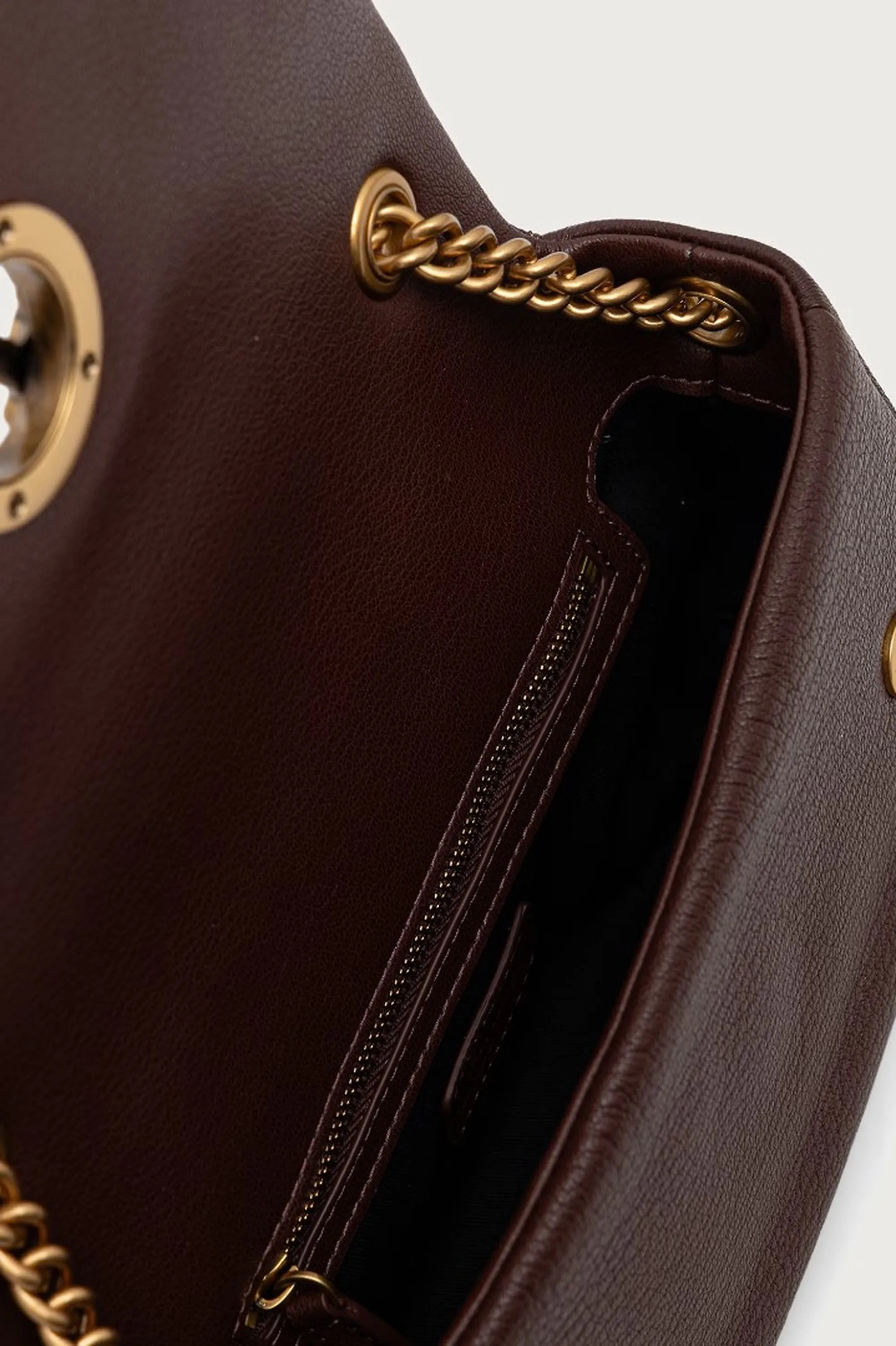 Pinko B'Click Soft Bag' Dark Brown 107038A3Cx 188483