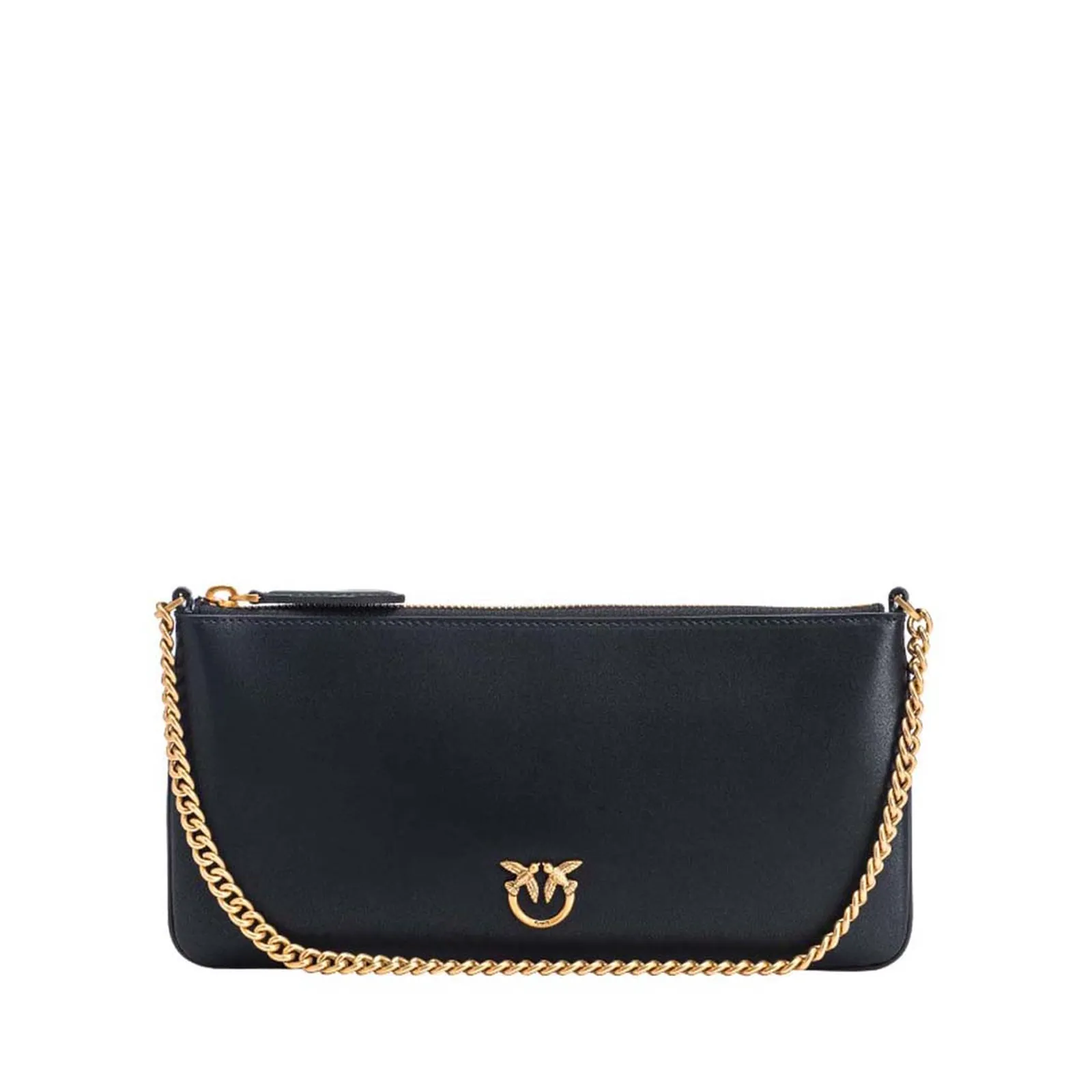 Pinko Borsa Horizontal Flat In Pelle Nero 102747A0F1 132989