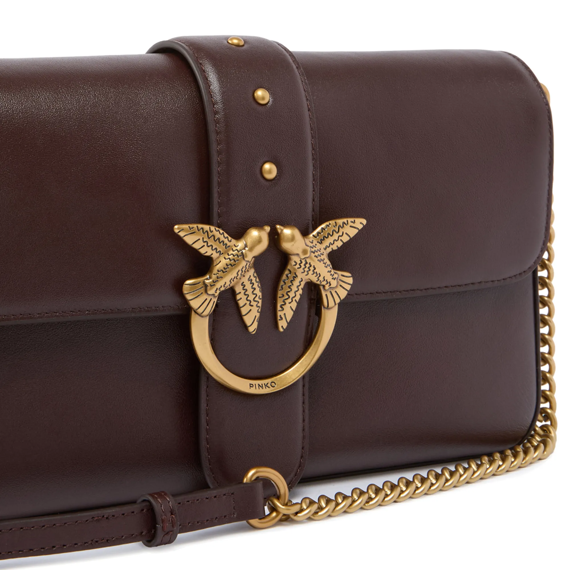 Pinko B'Love One Classic Slouchy Bag' Brown 105823A0Qo 164738