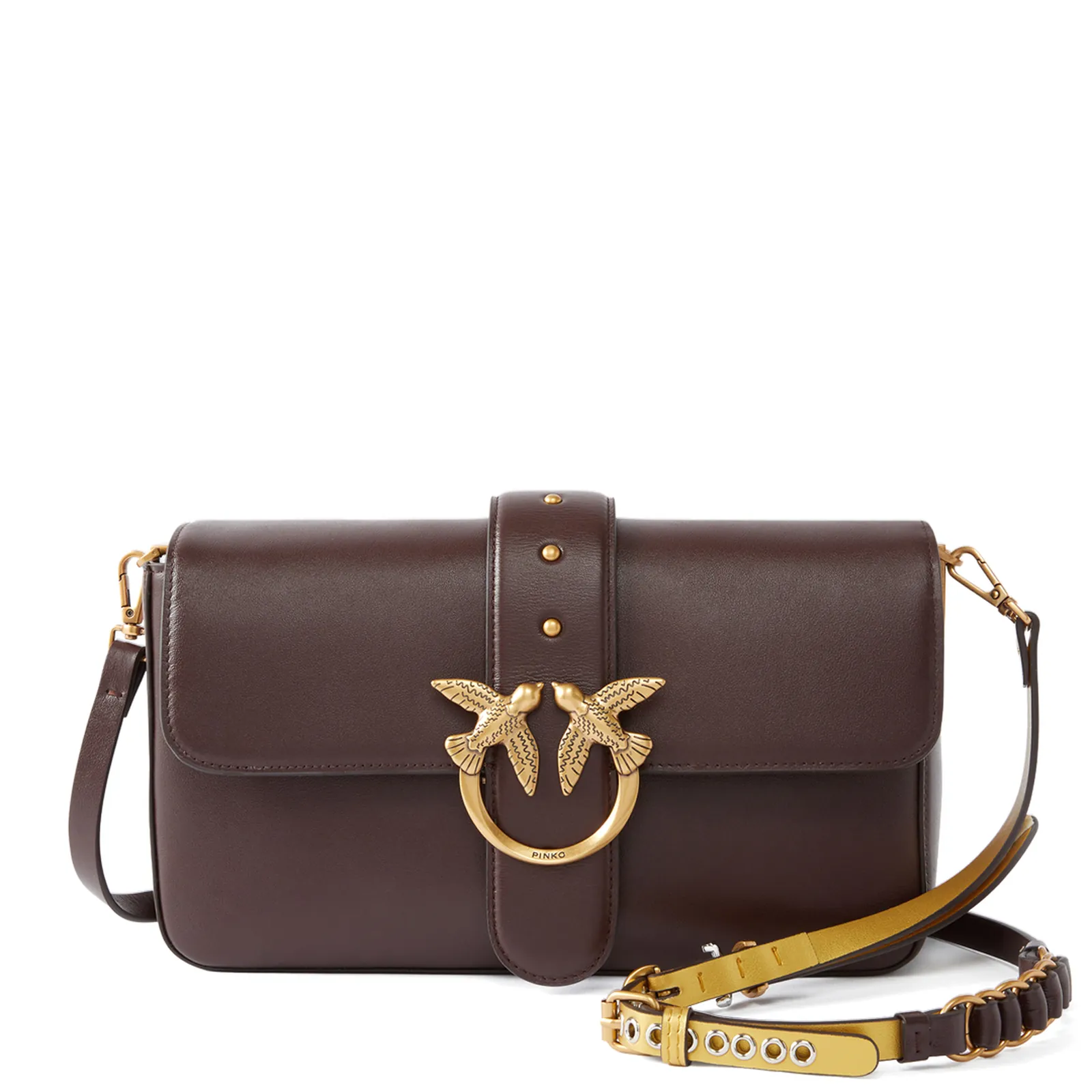 Pinko Borsa Love One Classic Slouchy Marrone 105823A0Qo 164741