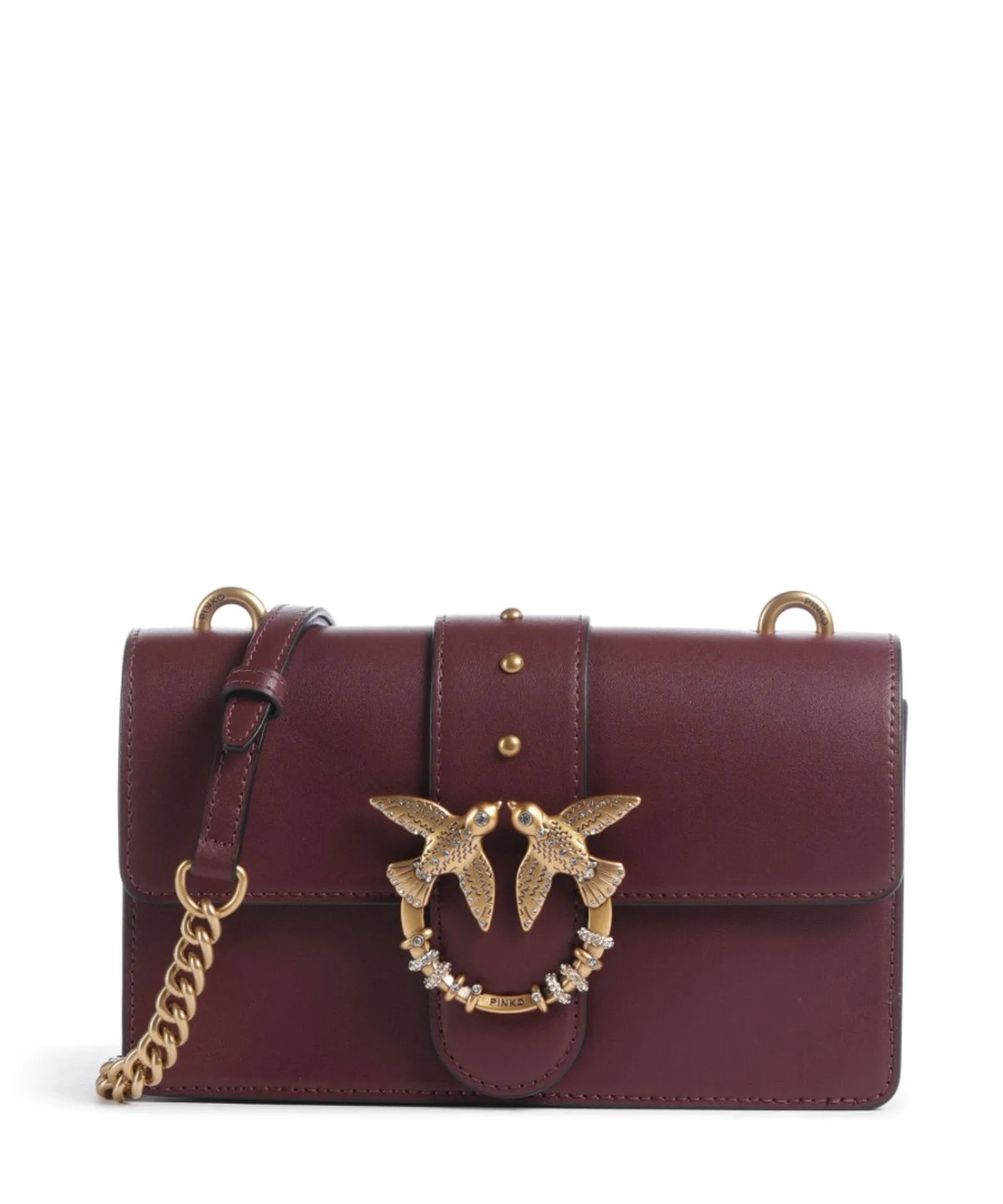 Pinko Borsa Love One Mini New Buckle Bordeaux 107071A0F1 188408