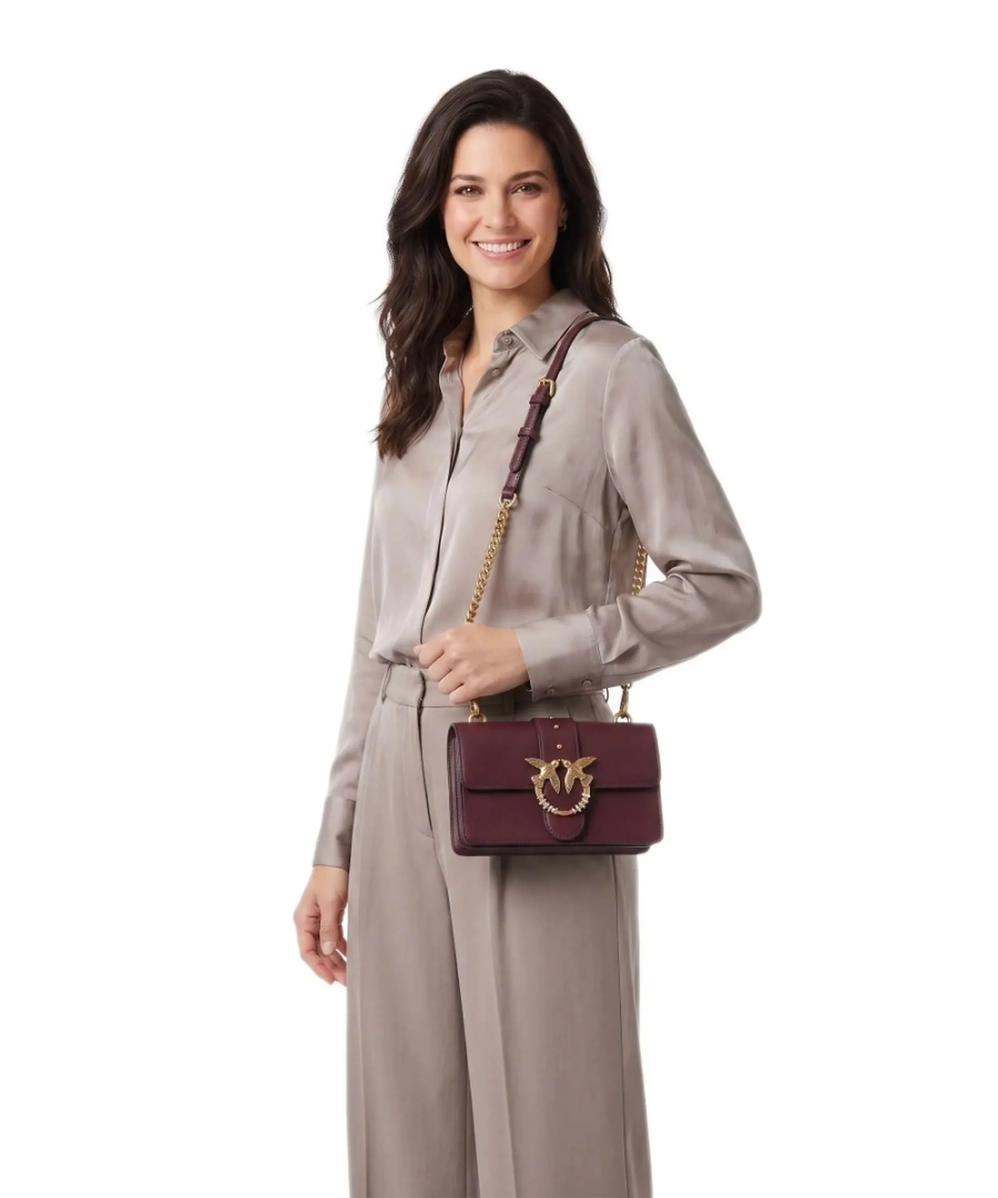Pinko B'Love One Mini New Buckle Bag' Bordeaux 107071A0F1 188412